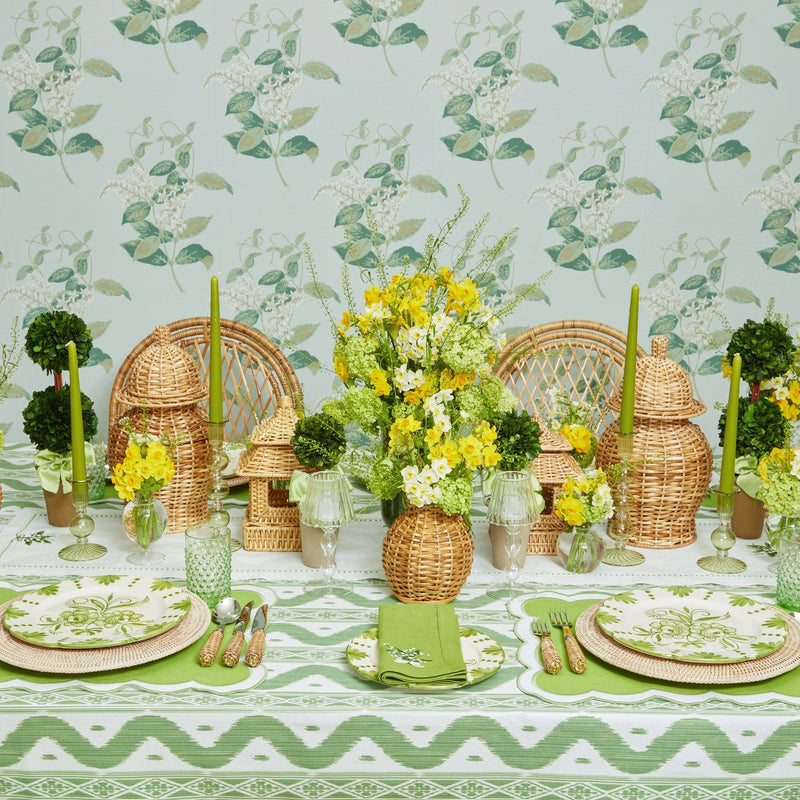 Green Ikat Tablecloth - Mrs. Alice