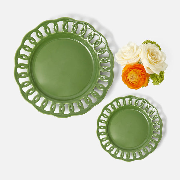 Green Lace Starter Plate