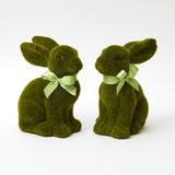 Green Moss Bunny (Pair) - Mrs. Alice