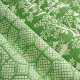 Green Pagoda Garden Fabric - Mrs. Alice