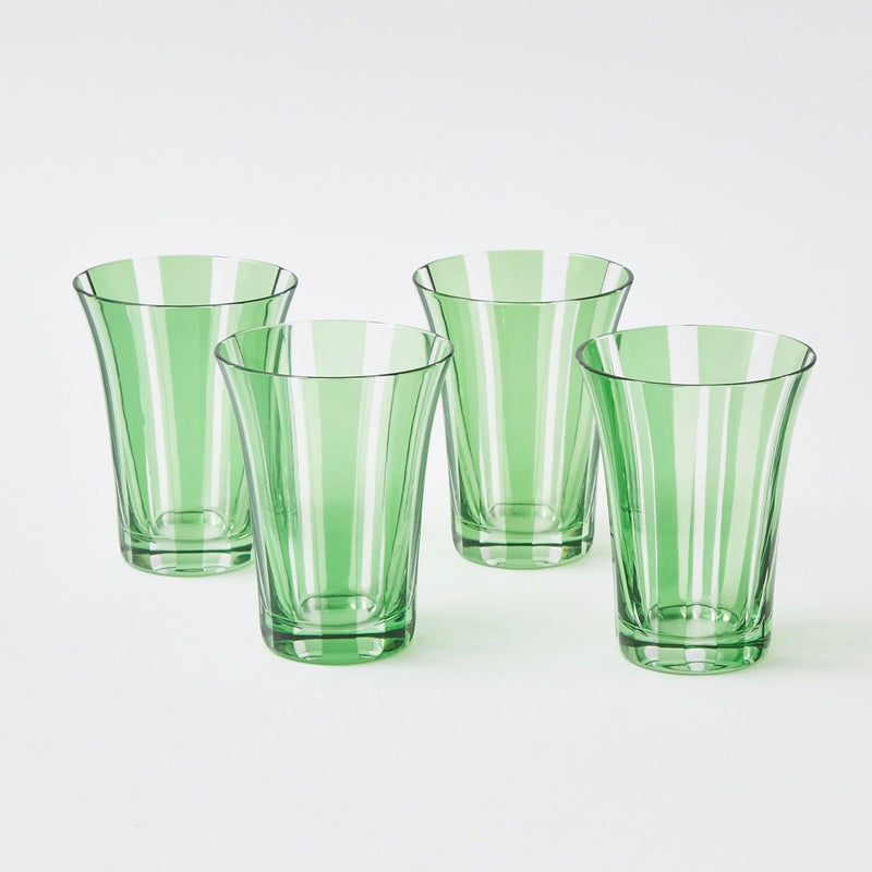 Green Positano Glasses (Set of 4) - Mrs. Alice