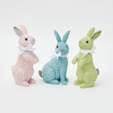Green Rattan Rabbit Trio - Mrs. Alice