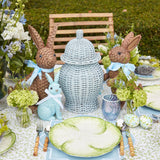 Hand Painted Green & Blue Pastel Eggs (Set of 4) - Mrs. Alice