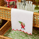Celebrate the beauty of the season with the Embroidered Father Christmas Linen Hand Towel, a must-have for infusing your home with the warmth and festive spirit of Christmas.