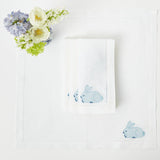 Happy Bunny White Linen Napkins (Set of 4) - Mrs. Alice