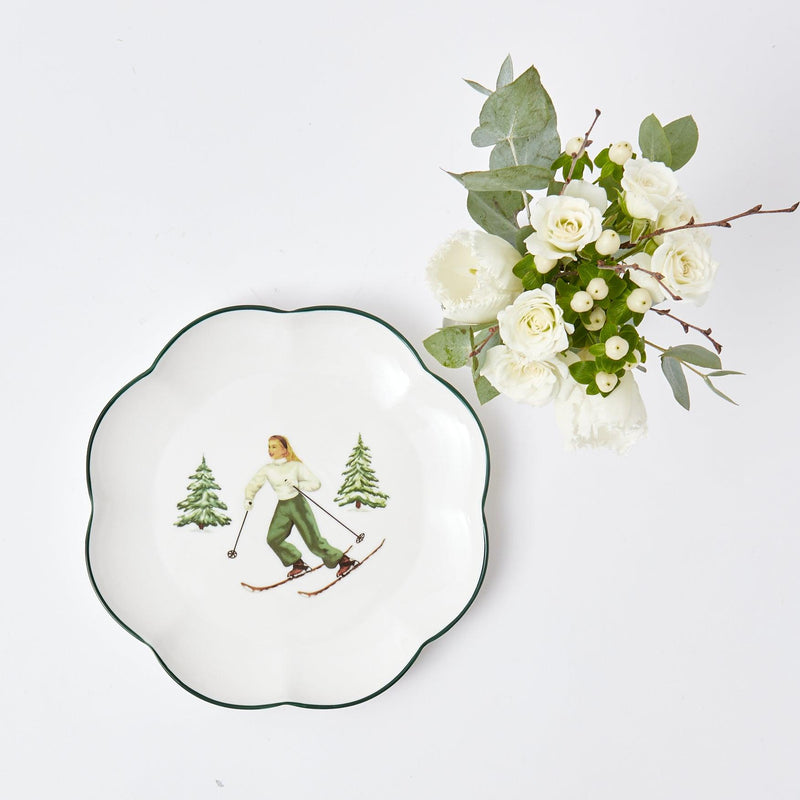 Elevate your Christmas celebrations with the Heidi & Hans Skier Starter Plates. Infuse your festive table with the spirit of the slopes and the joy of the season, as these plates add a delightful touch of alpine charm to your holiday decor.