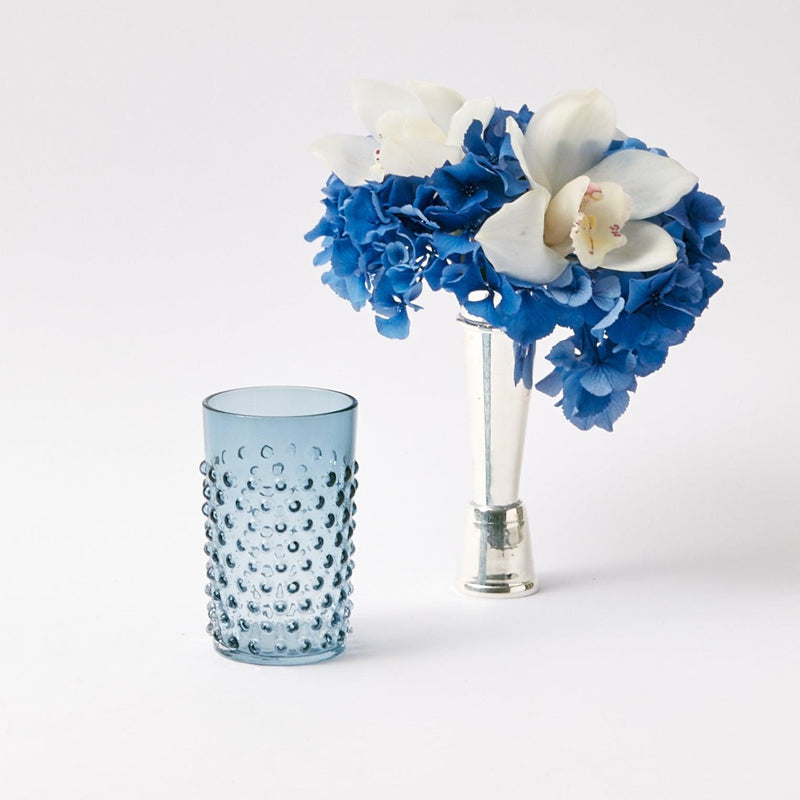 Create a sophisticated and timeless atmosphere with the Set of 6 Hobnail Navy Glasses - the epitome of classic glassware.