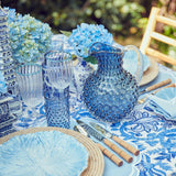 Enhance your gatherings with the classic charm of our Set of 6 Hobnail Navy Glasses, designed to bring a touch of elegance to your drinking experience.
