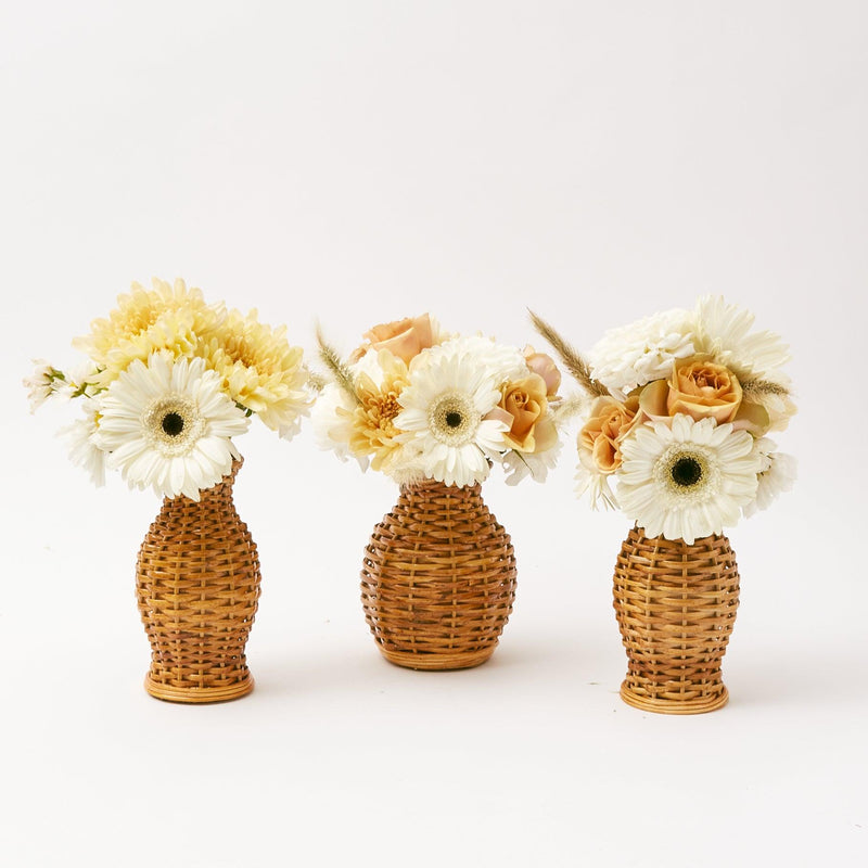 Honey Rattan Vase (Set of 3) - Mrs. Alice