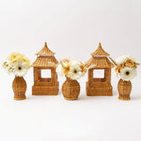 Honey Rattan Vase (Set of 3) - Mrs. Alice