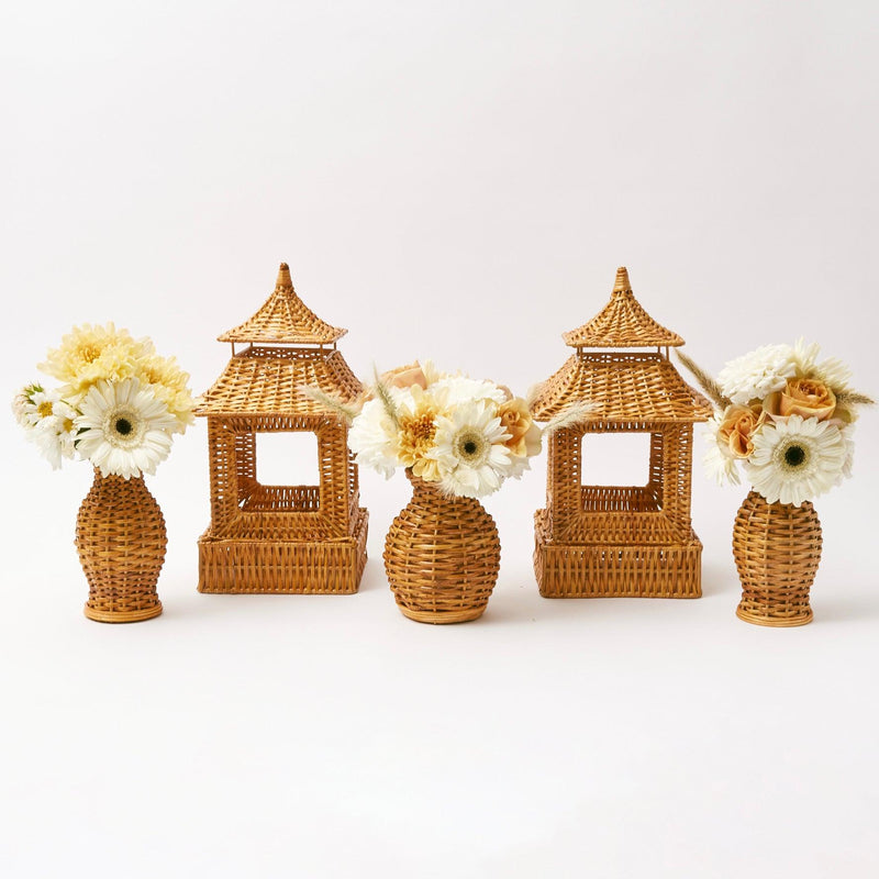 Honey Rattan Vase (Set of 3) - Mrs. Alice