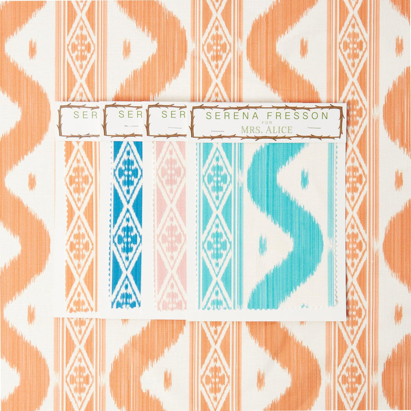 Ikat Stripe Fabric - Mrs. Alice