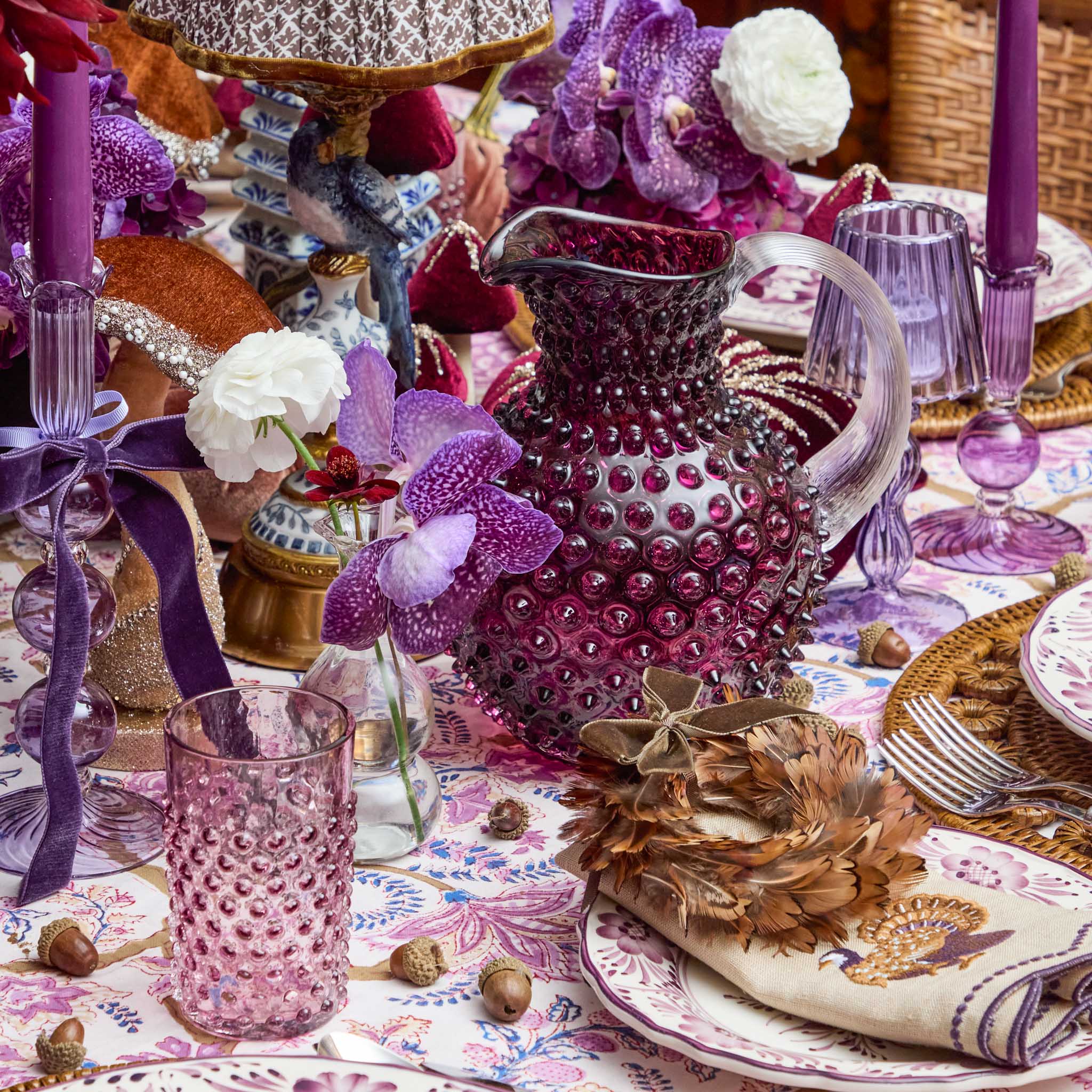 Purple Hobnail Jug