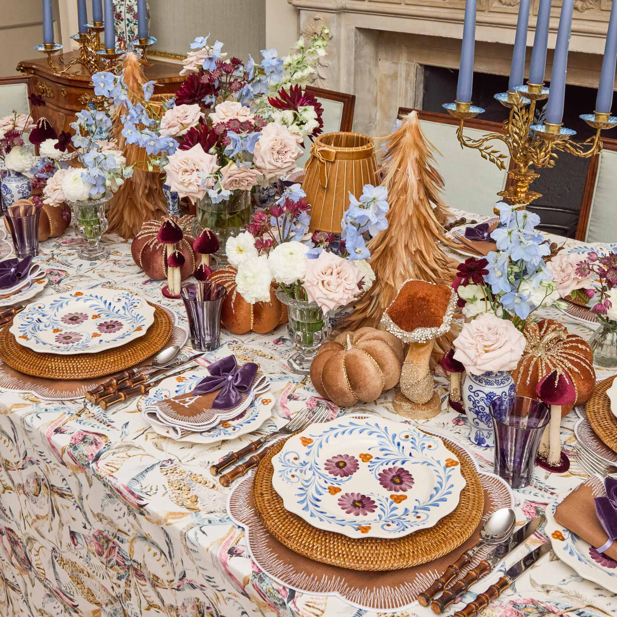 flower.comHERMES フィルジャルダン　デザート皿 4枚セット insitu-chinoiserie-pumpkin-