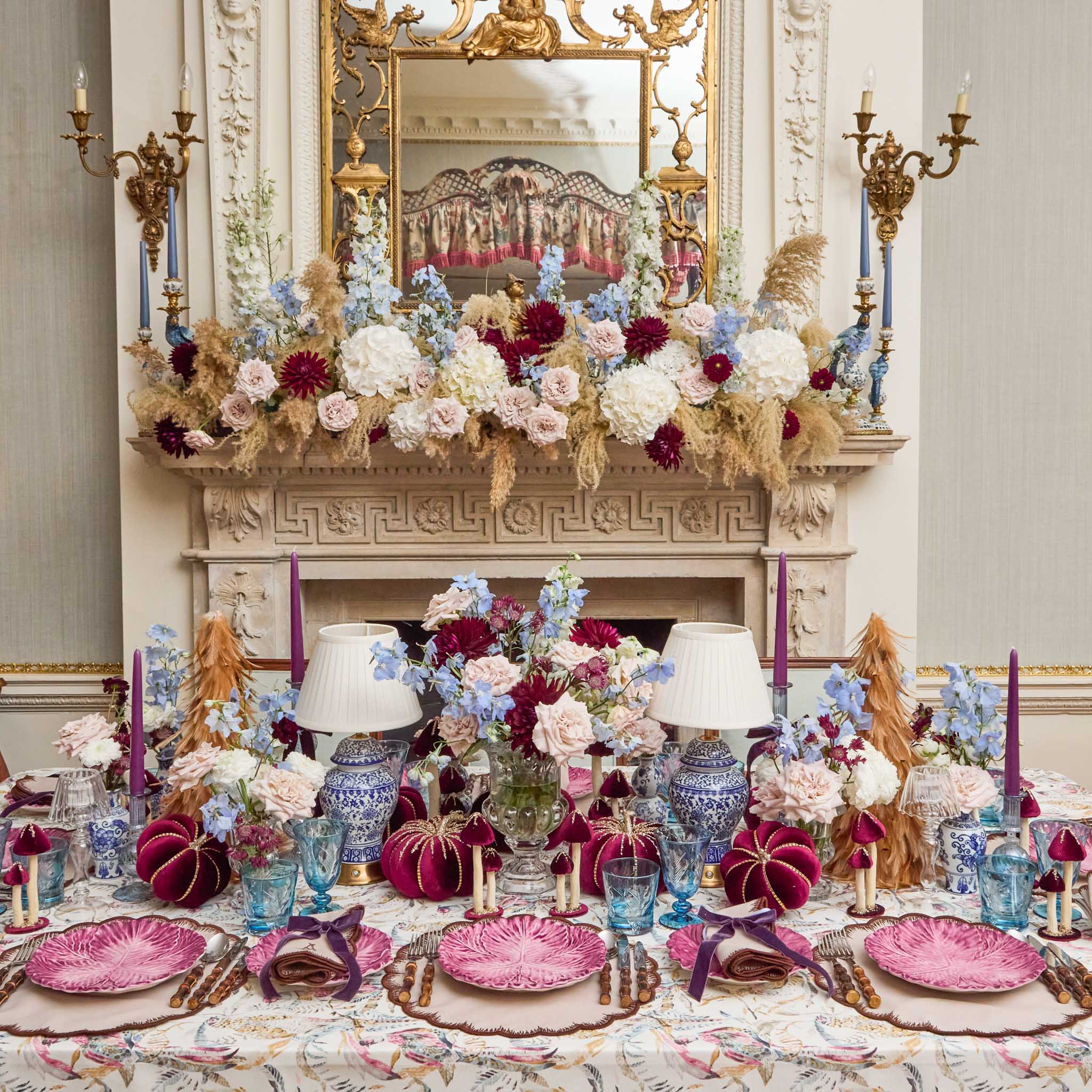 Purple Candles (Set of 8)