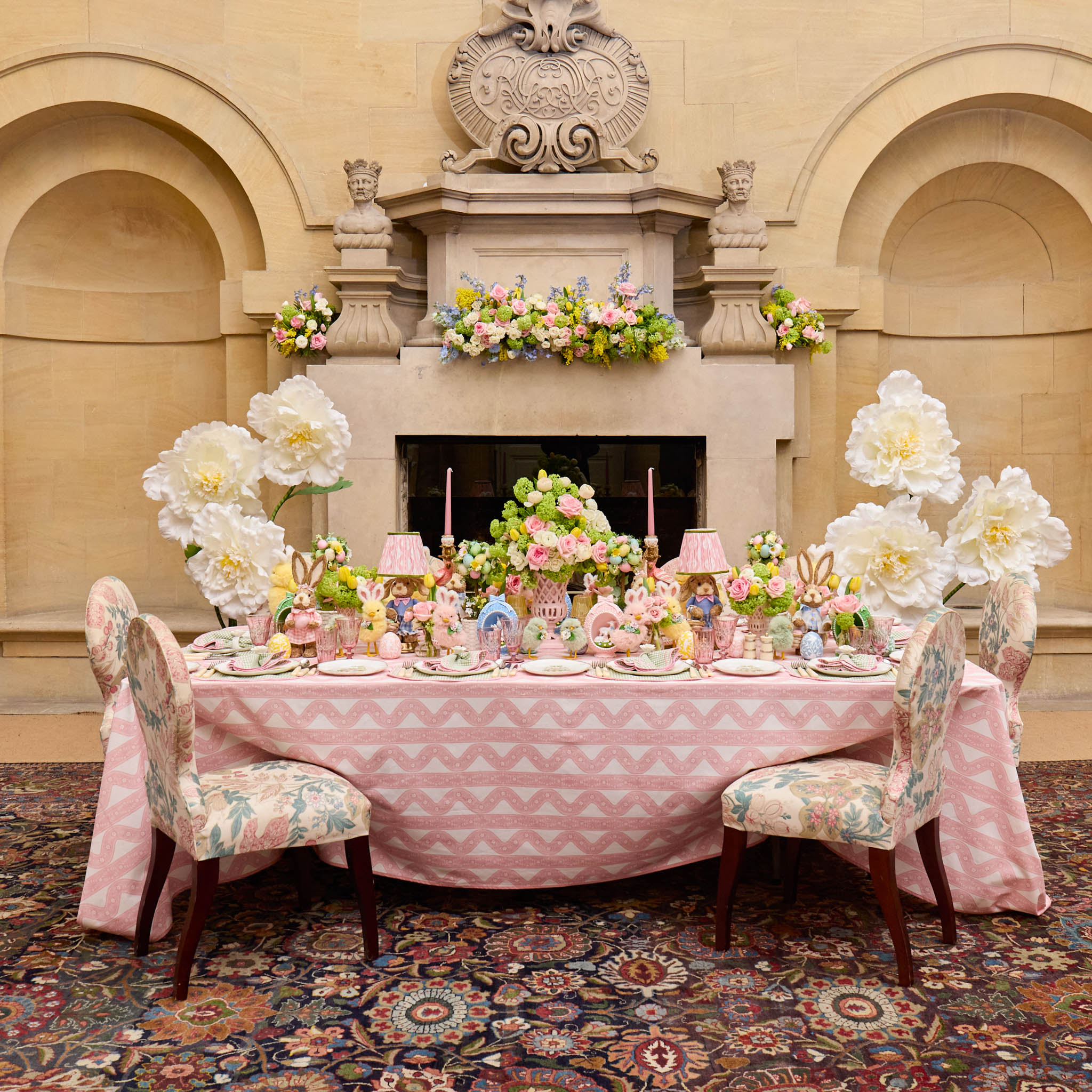 Pink Theodora Tablecloth