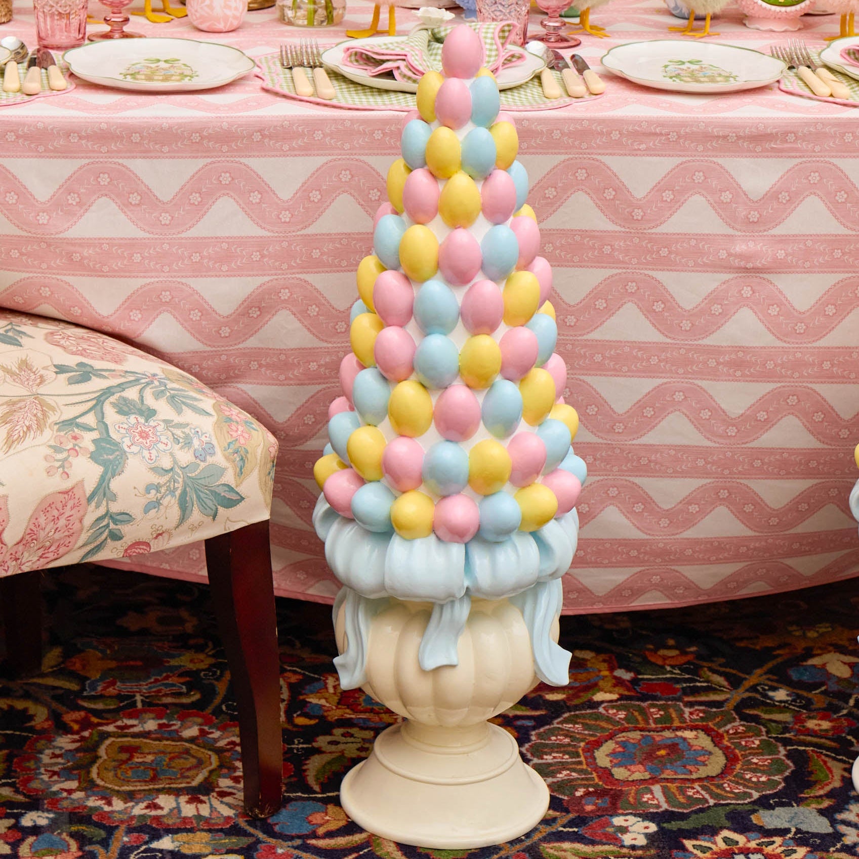 Extra Large Glossed Pastel Easter Egg Tree