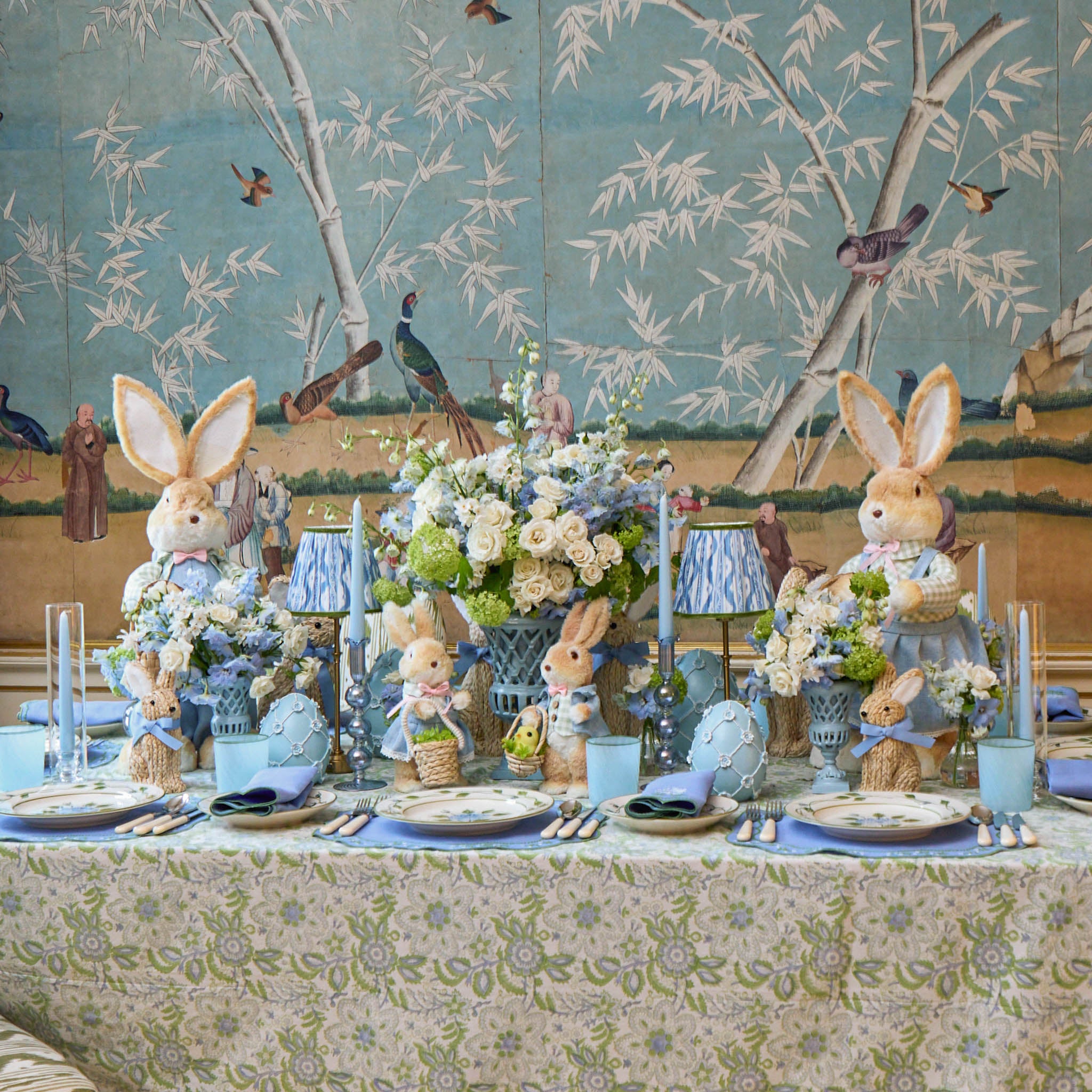 Green & Blue Cosima Tablecloth