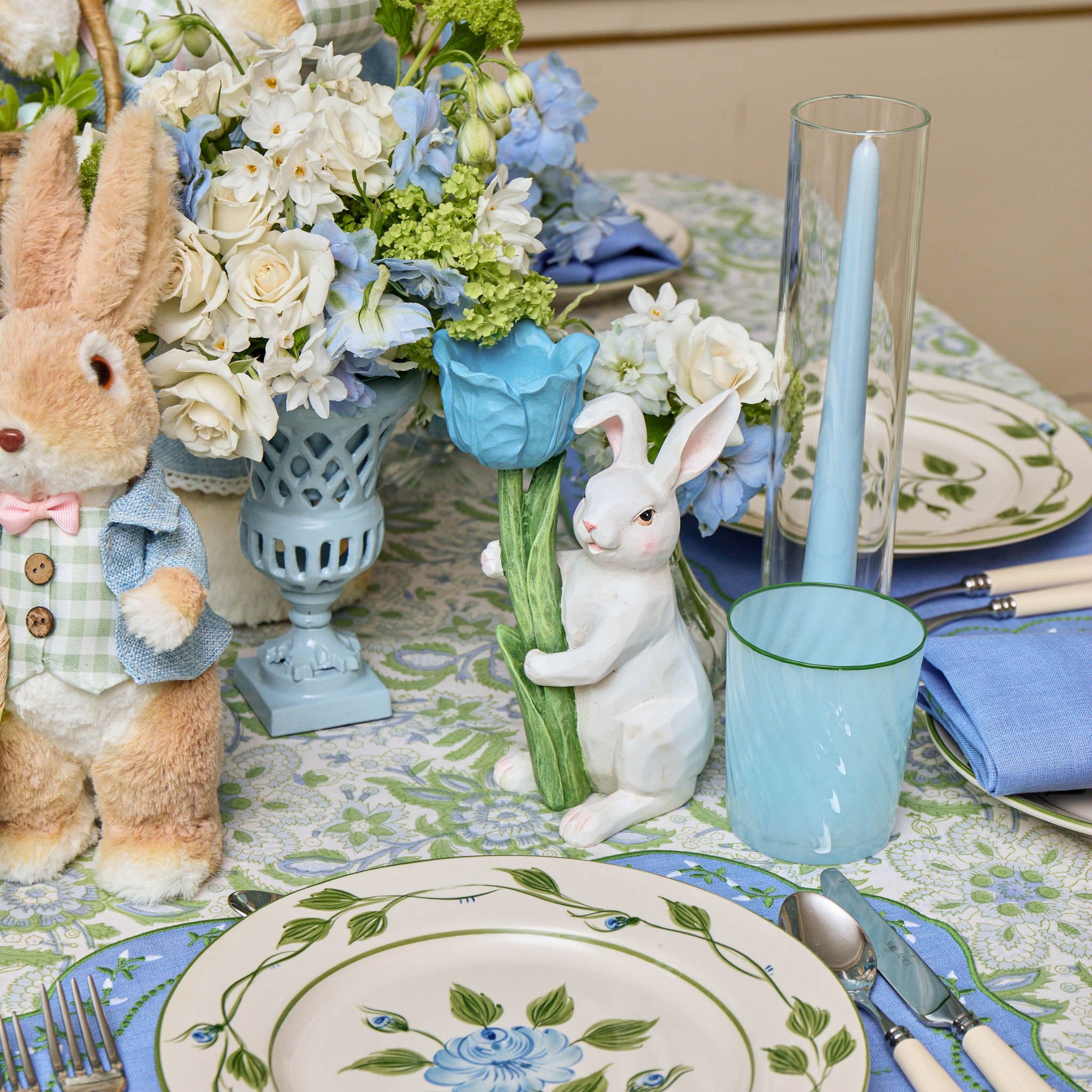 Claudia Glass Hurricane Candle Holder (Pair)