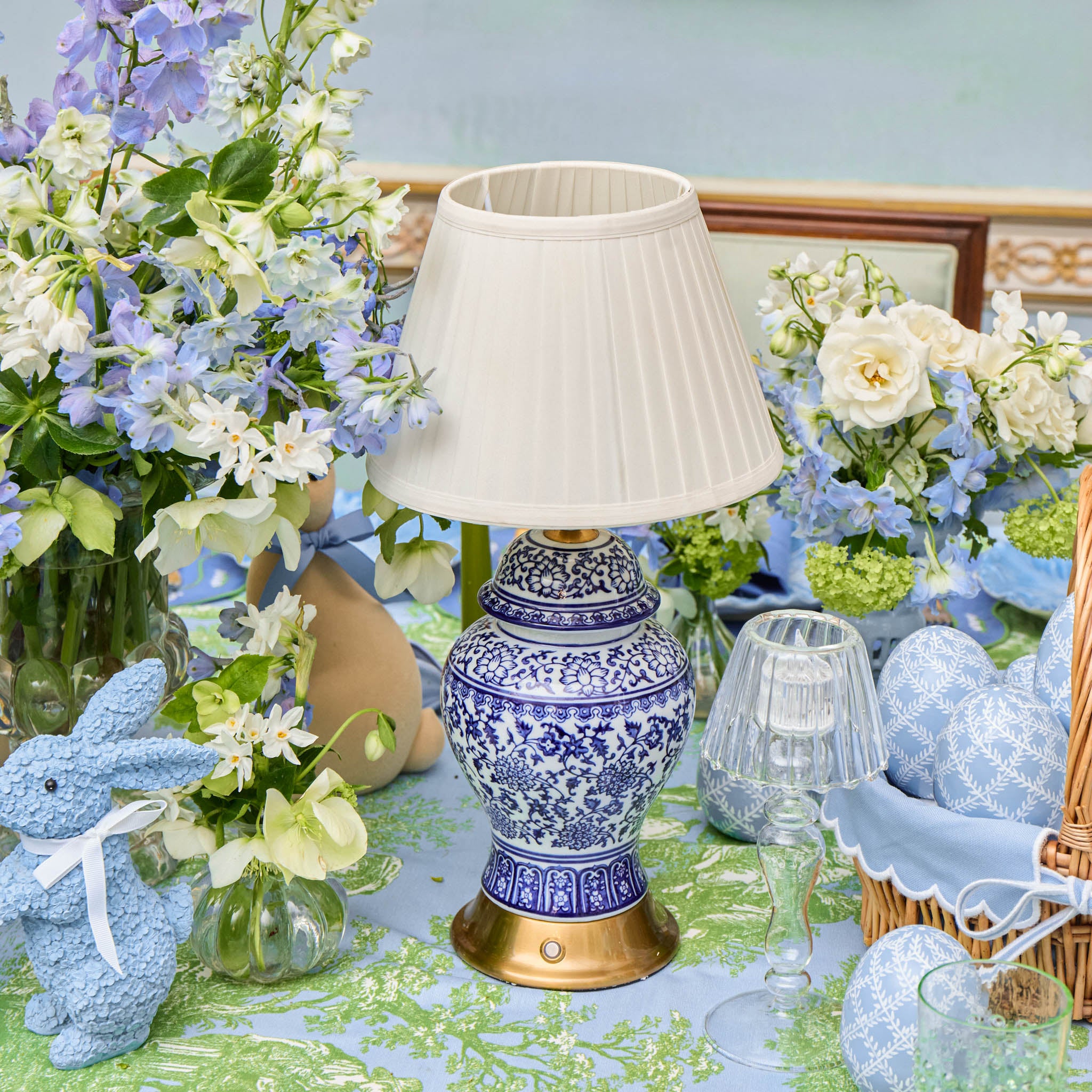 Cream Pleated Lampshade (22cm)