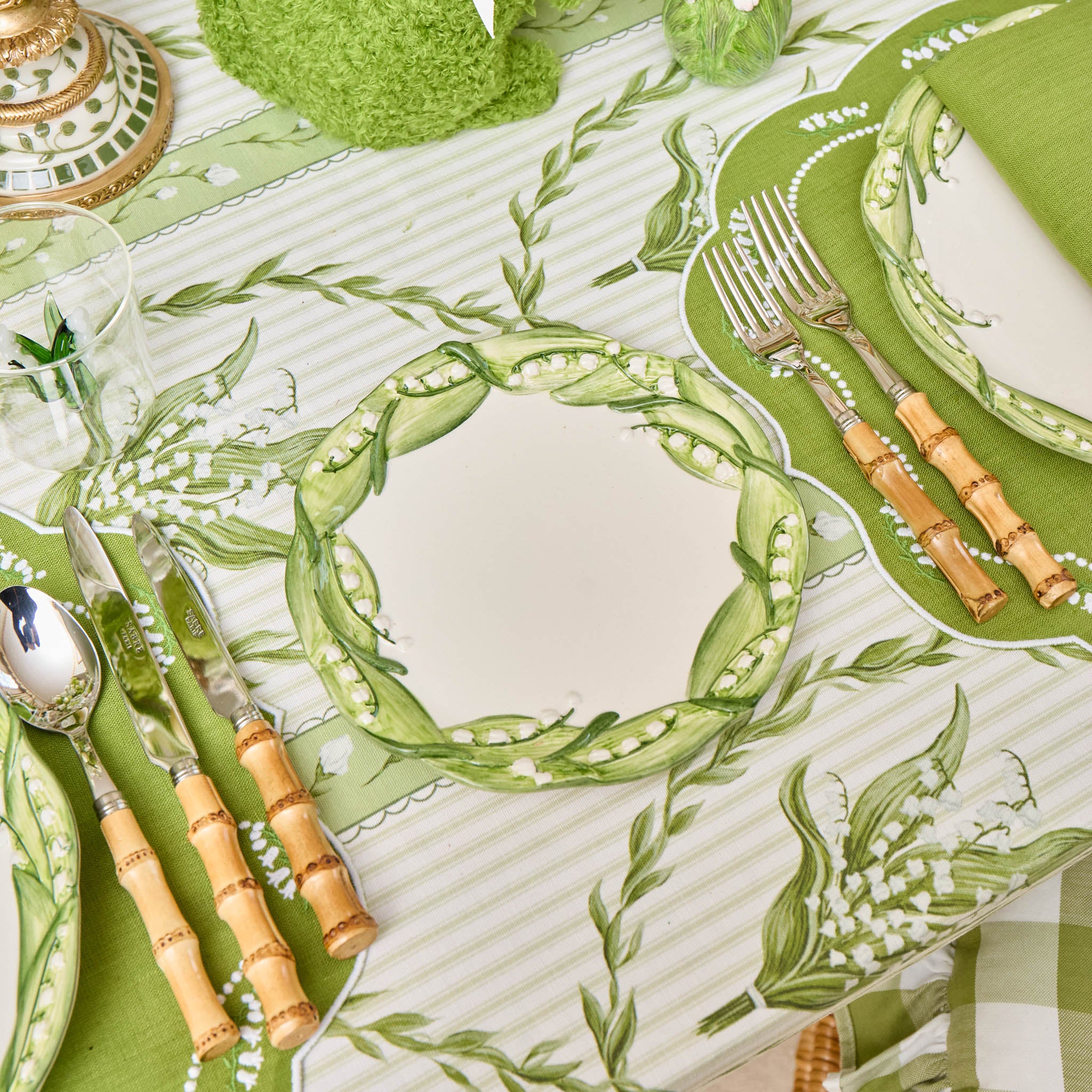 Lily of the Valley Dinner & Starter Plates (Set of 4)
