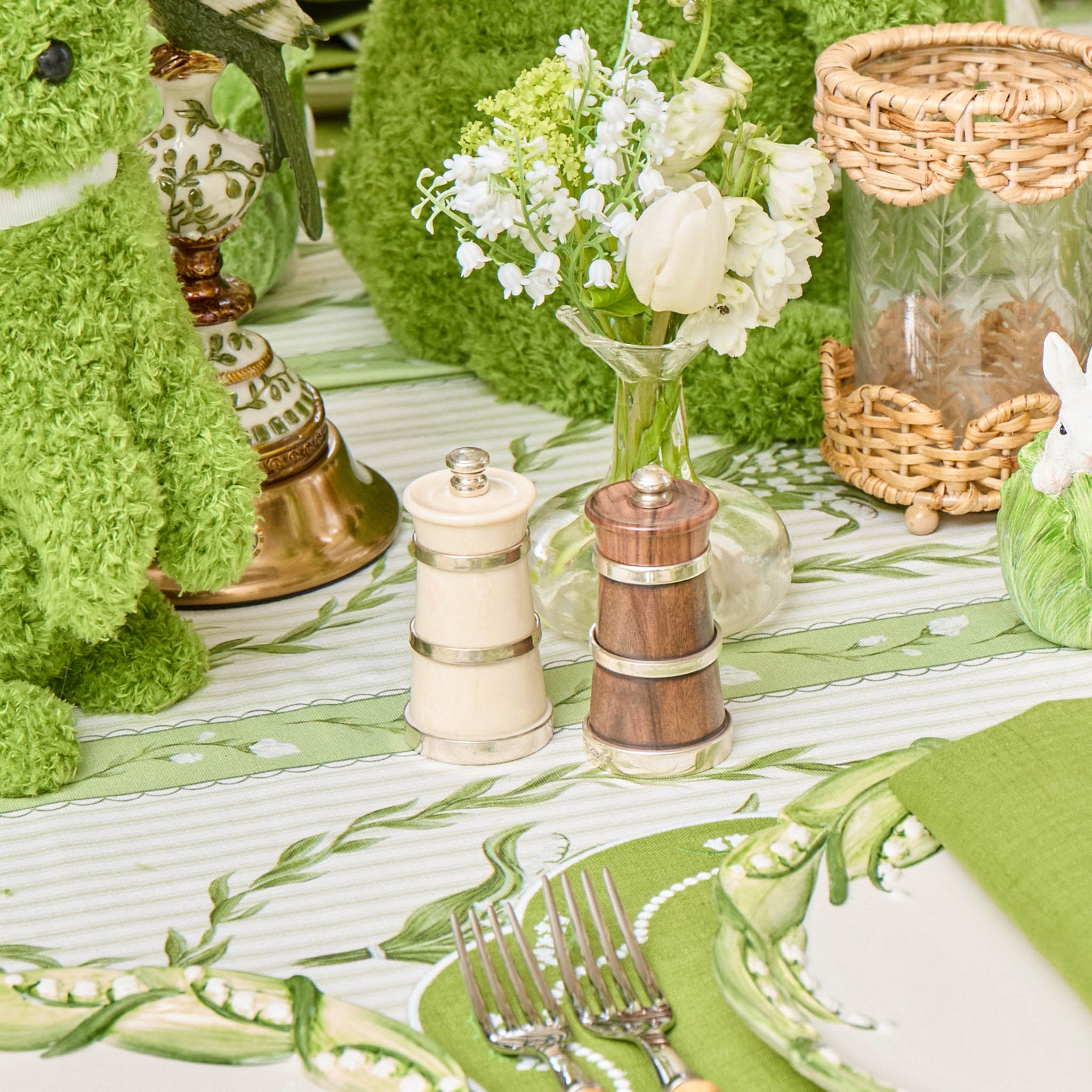 Ivorine & Rosewood Salt & Pepper Set