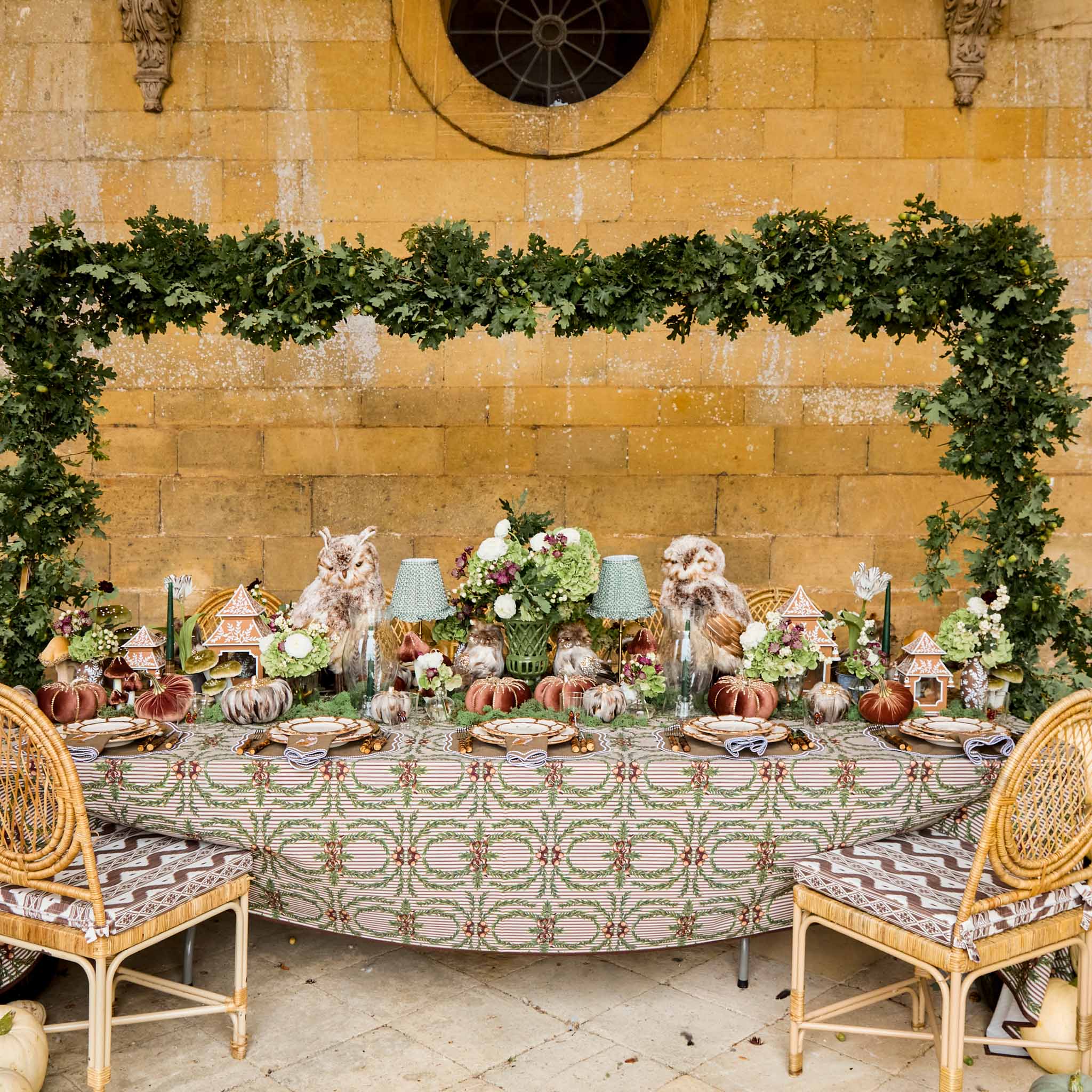 Caramel Chinoiserie Pagoda Lantern