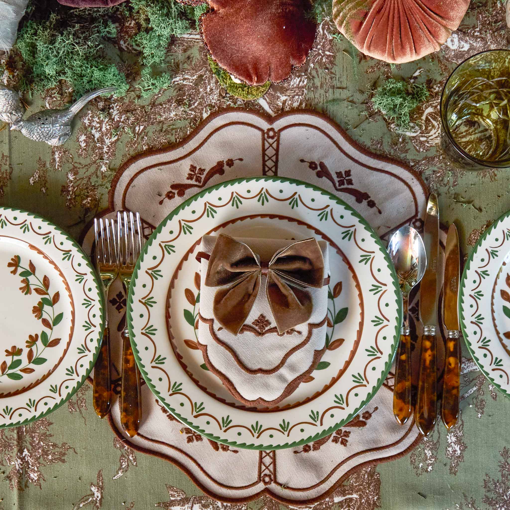 Chocolate Brown Napkin Bows (Set of 4)