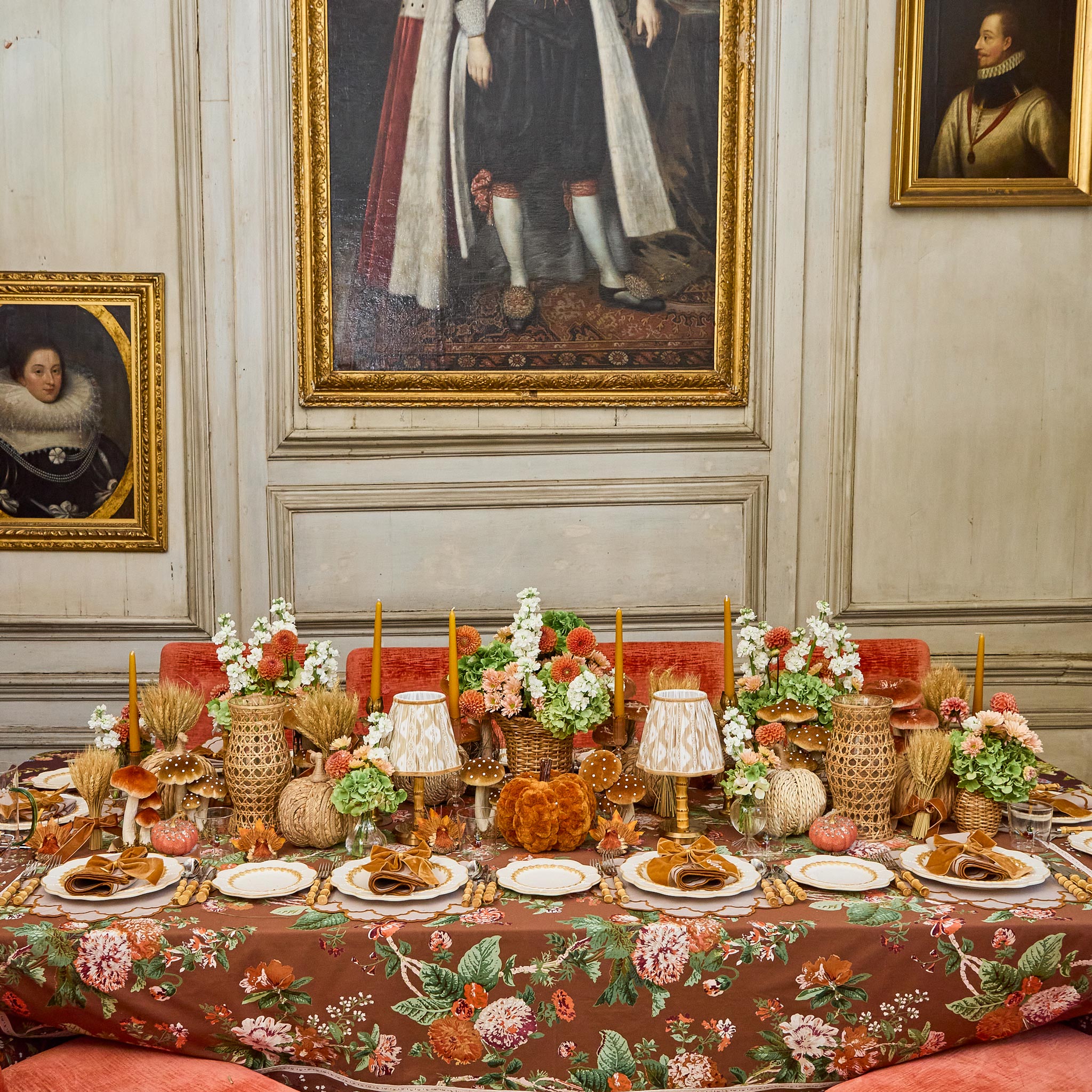 Mustard Velvet Napkin Bows (Set of 4)