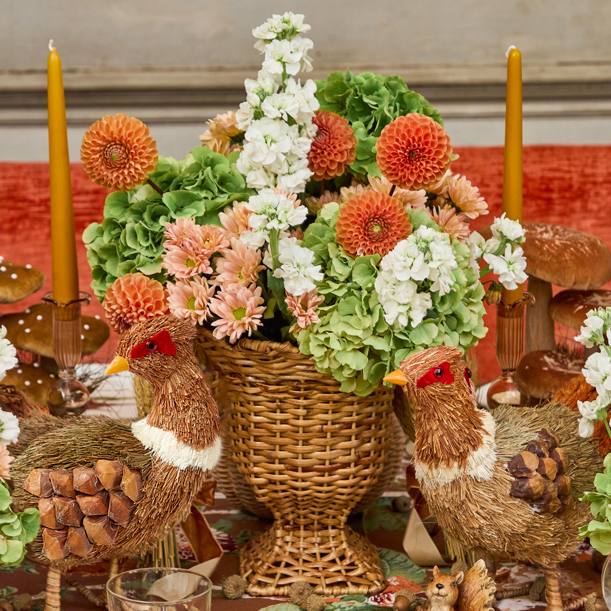 Small Rattan Urn Vase