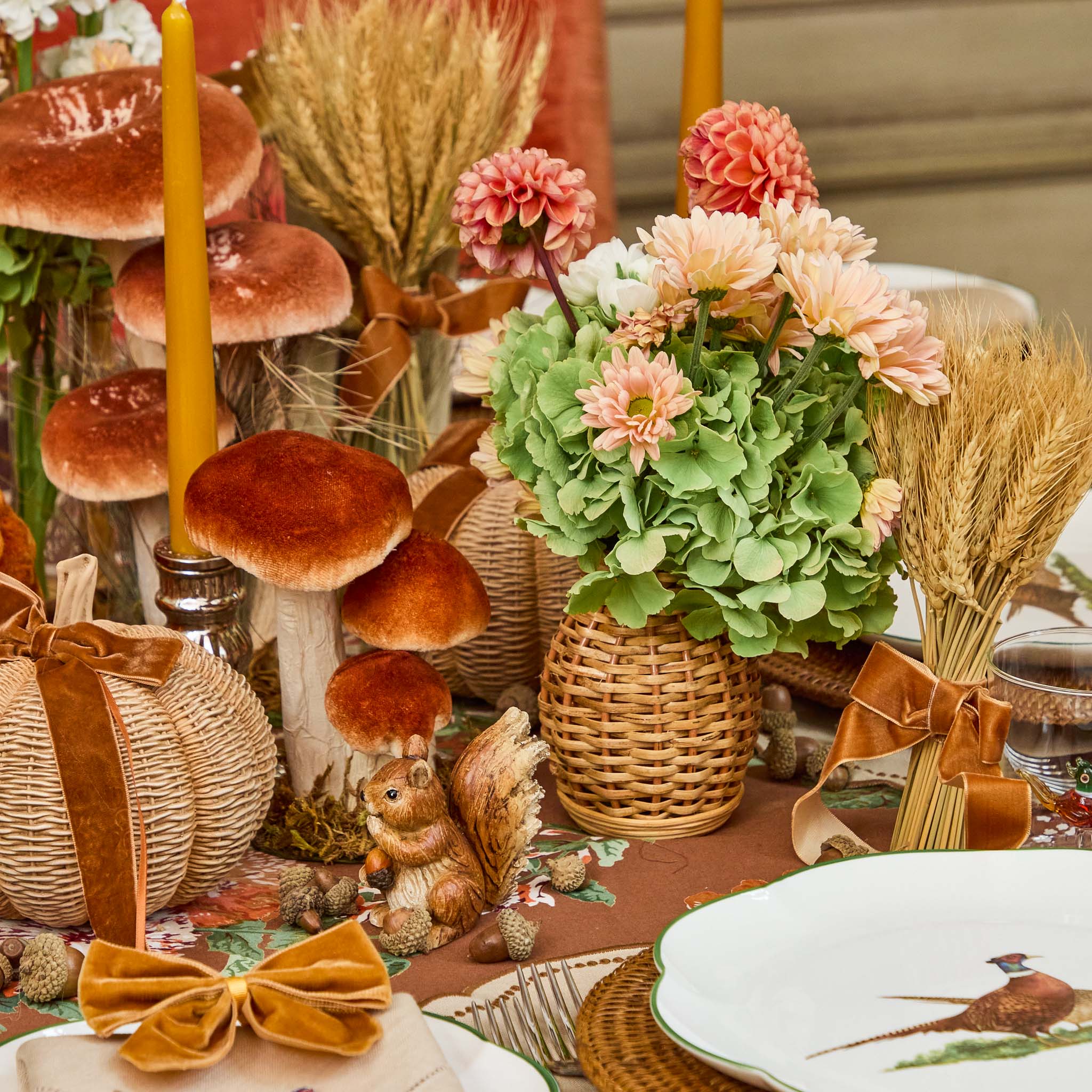 Mini Natural Rattan Vase (Set of 3)