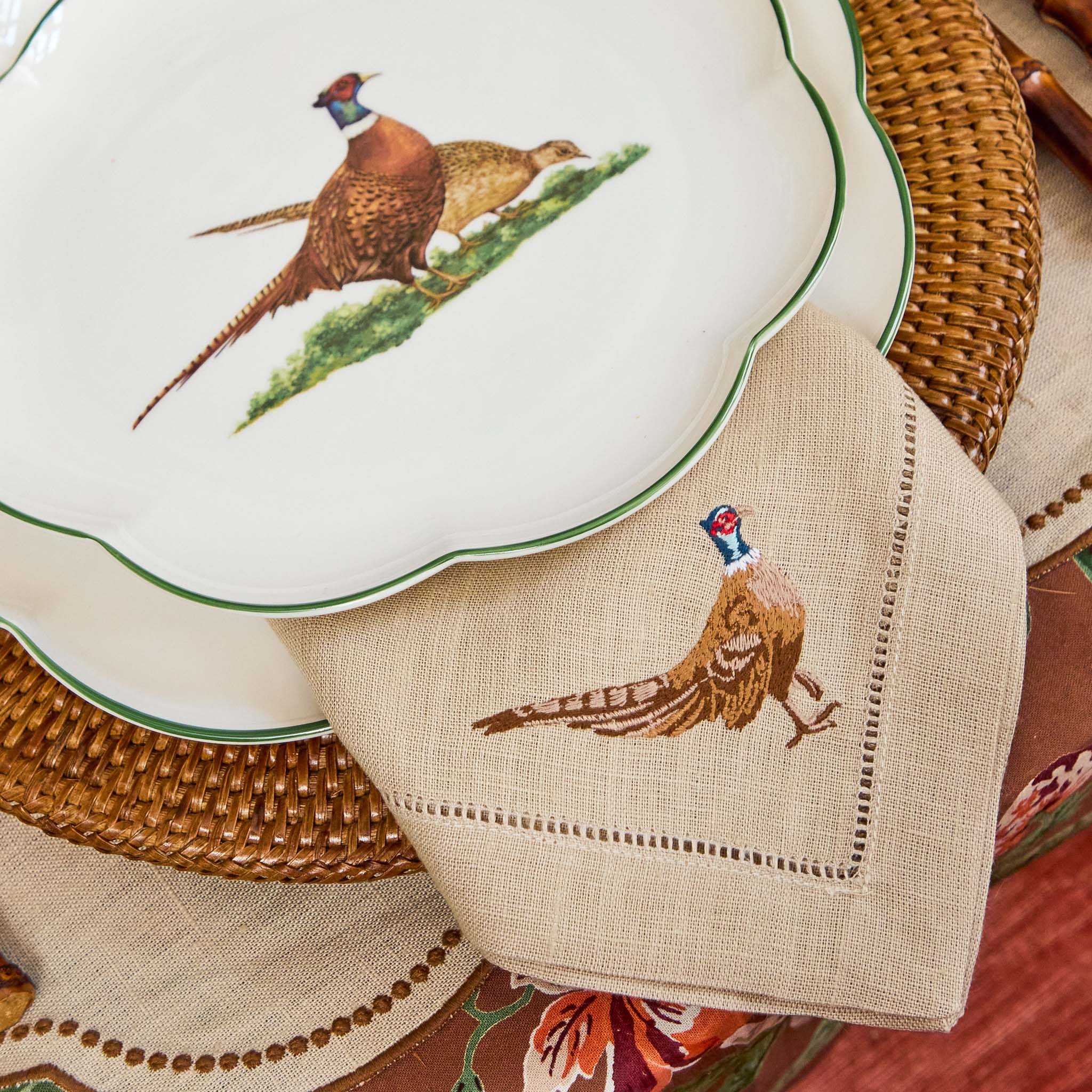 Scalloped Pheasant Dinner Plate