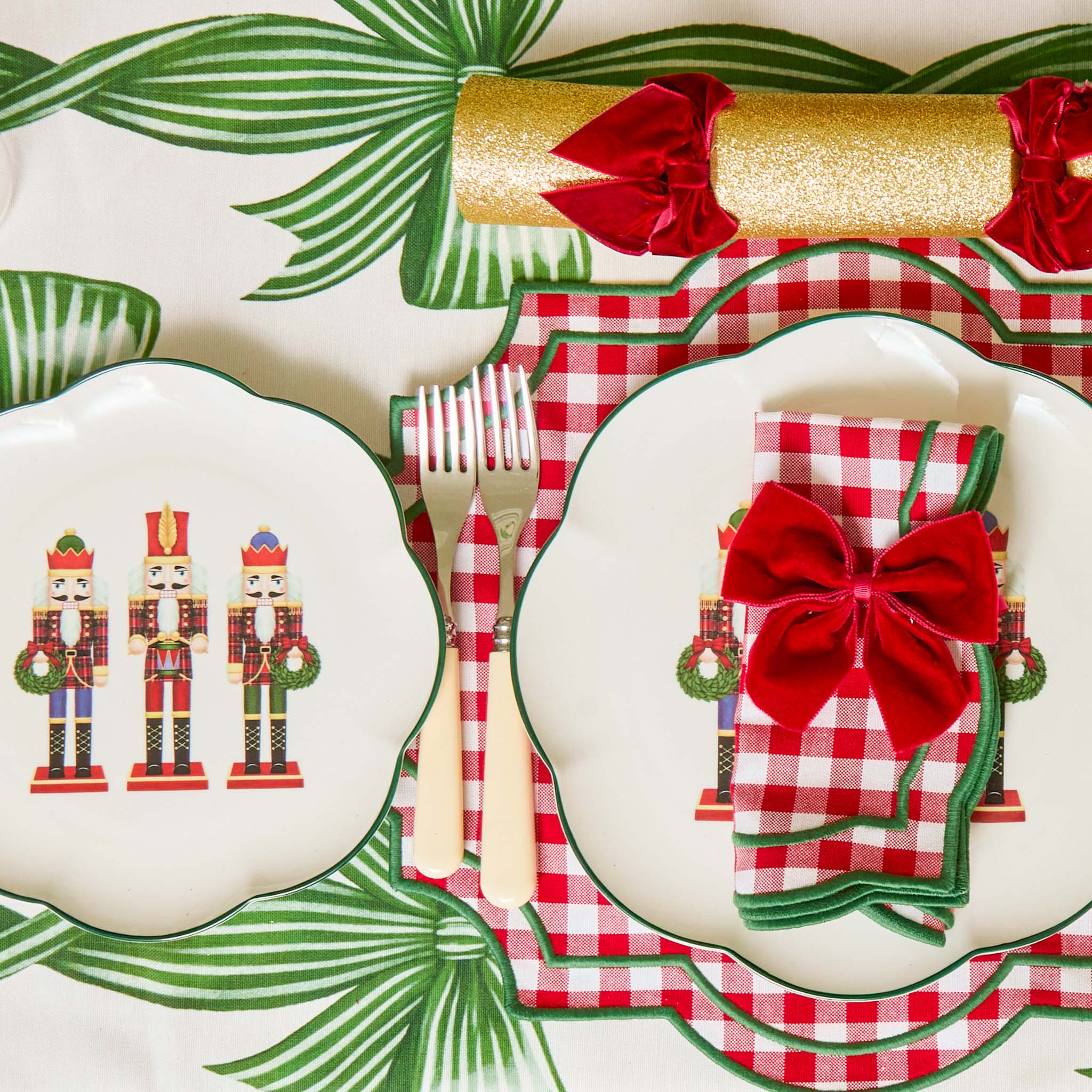 Felix Red & Green Gingham Placemats (Set of 4)