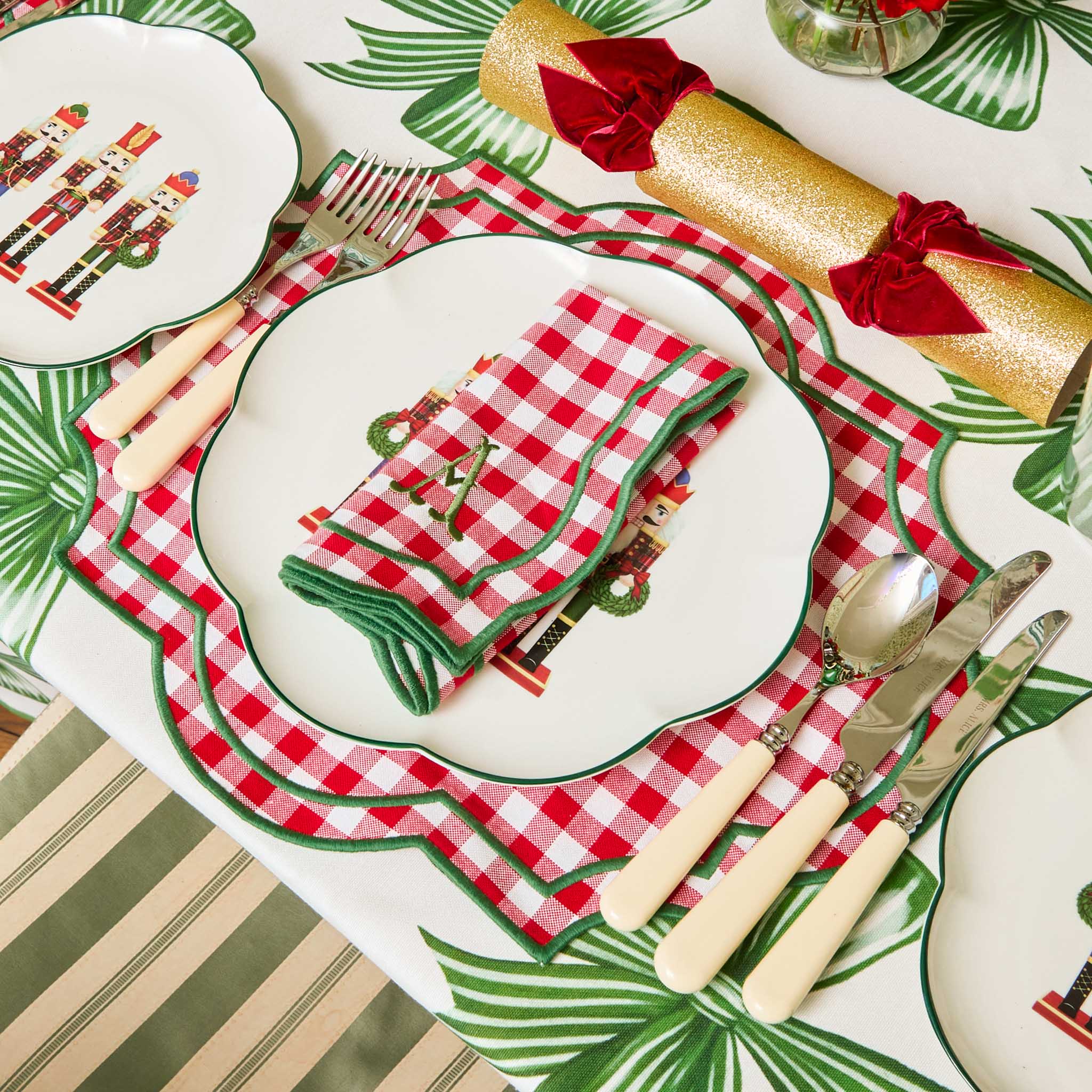 Felix Red & Green Gingham Placemats (Set of 4)