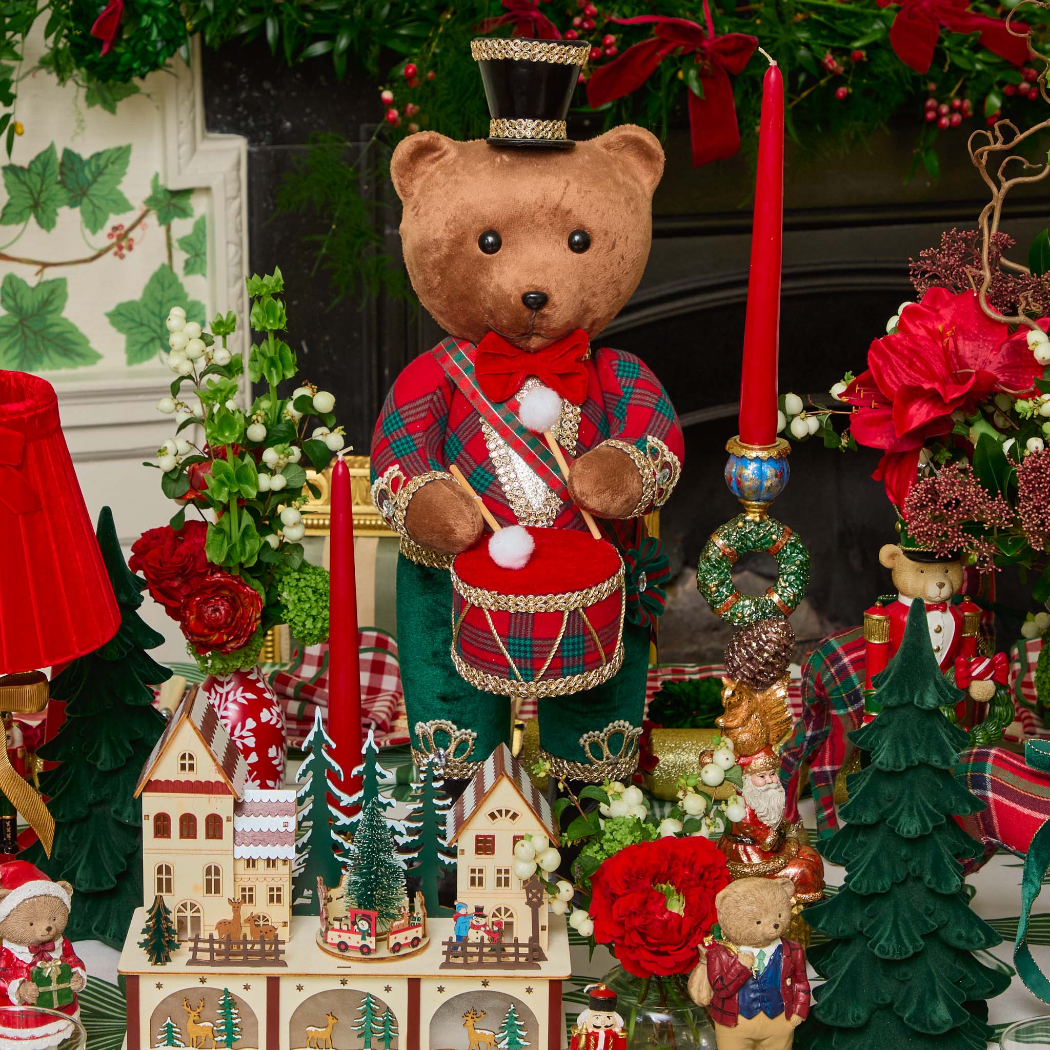Musical Christmas Bears (Pair)