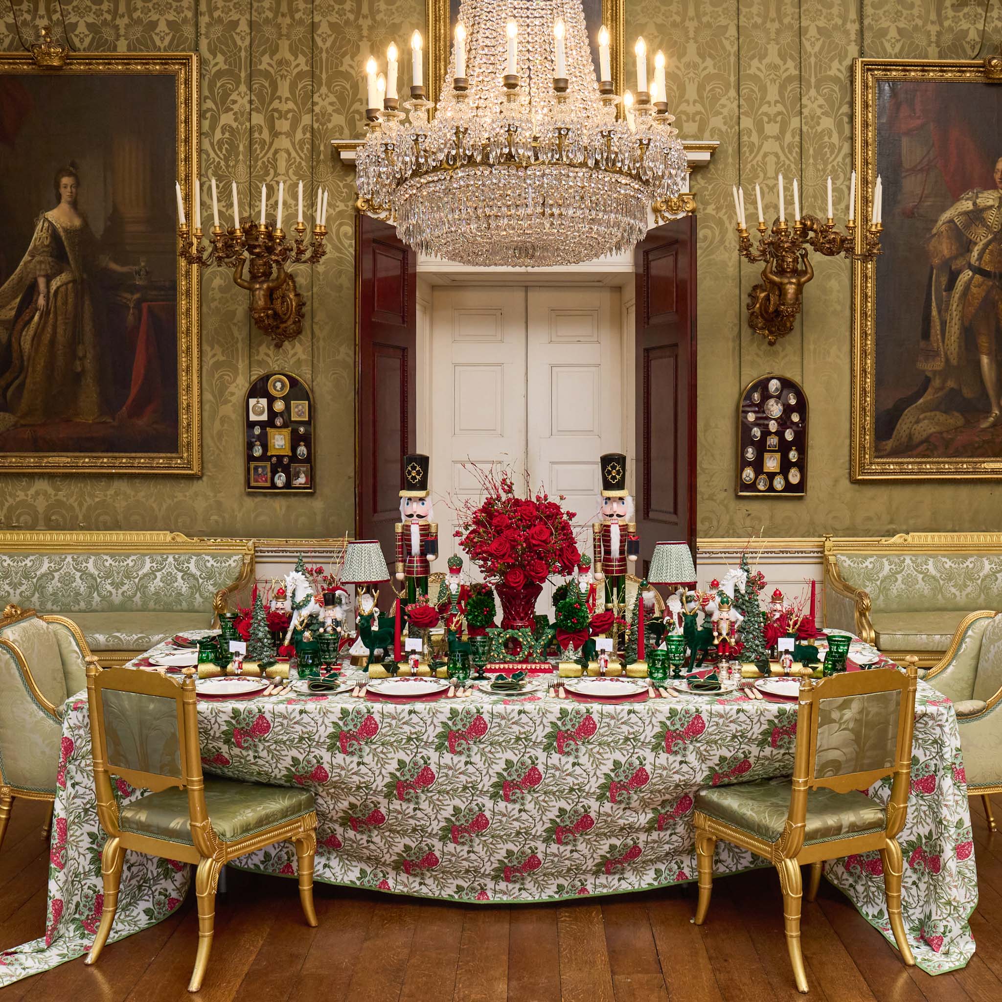 Katherine Berry Red Placemats & Napkins (Set of 4)