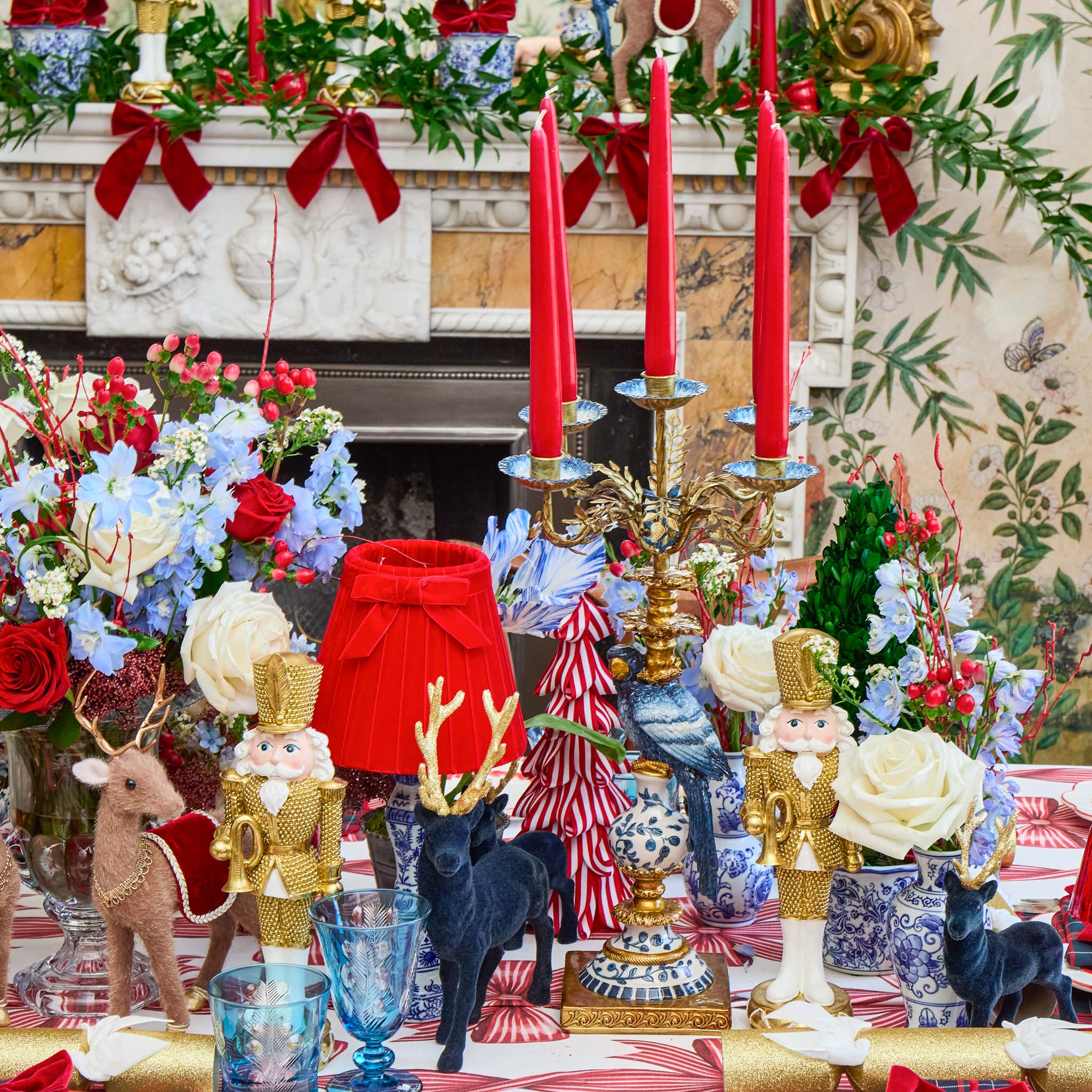 Blue Parrot Candleabra