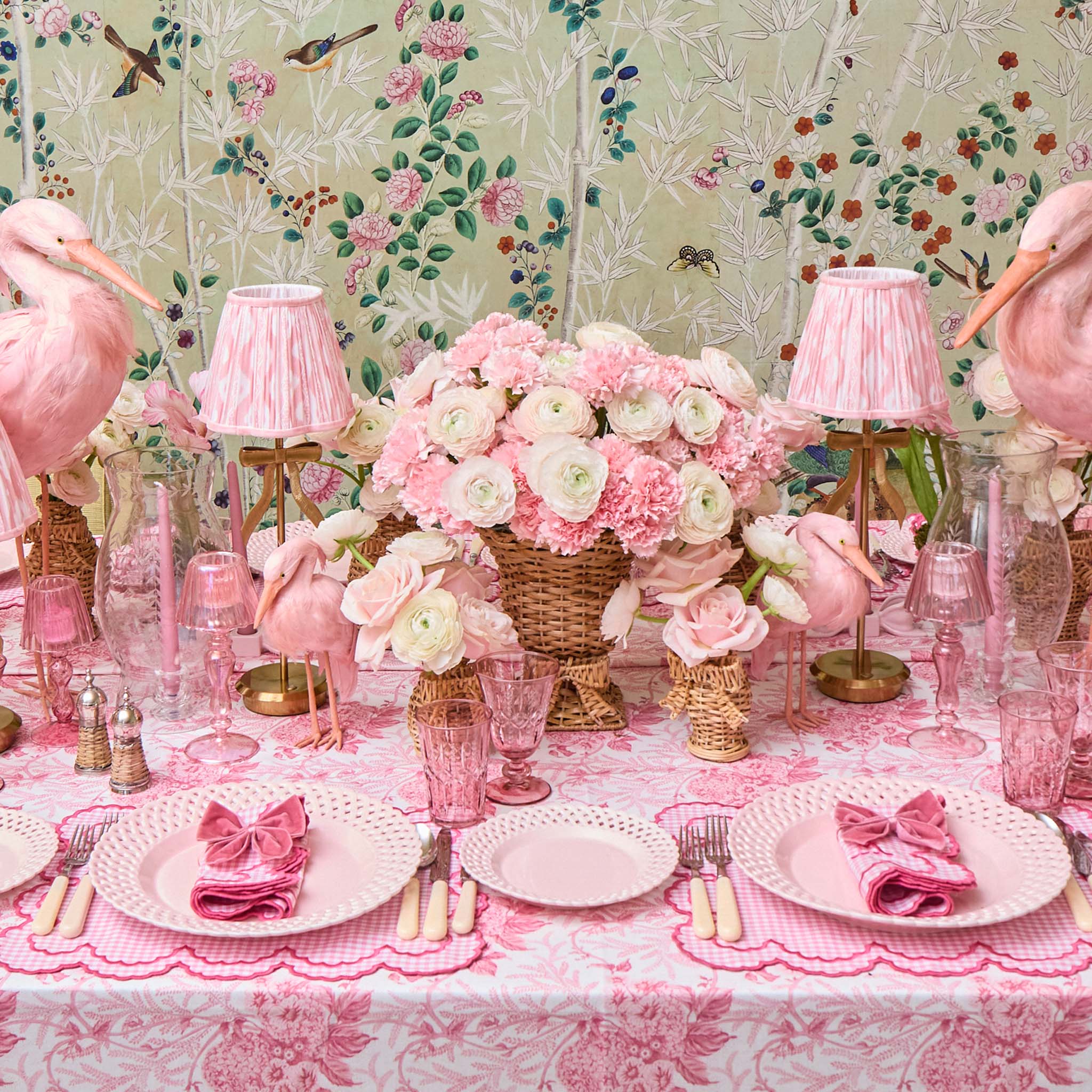 Charlotte Pink Gingham Napkins (Set of 4)