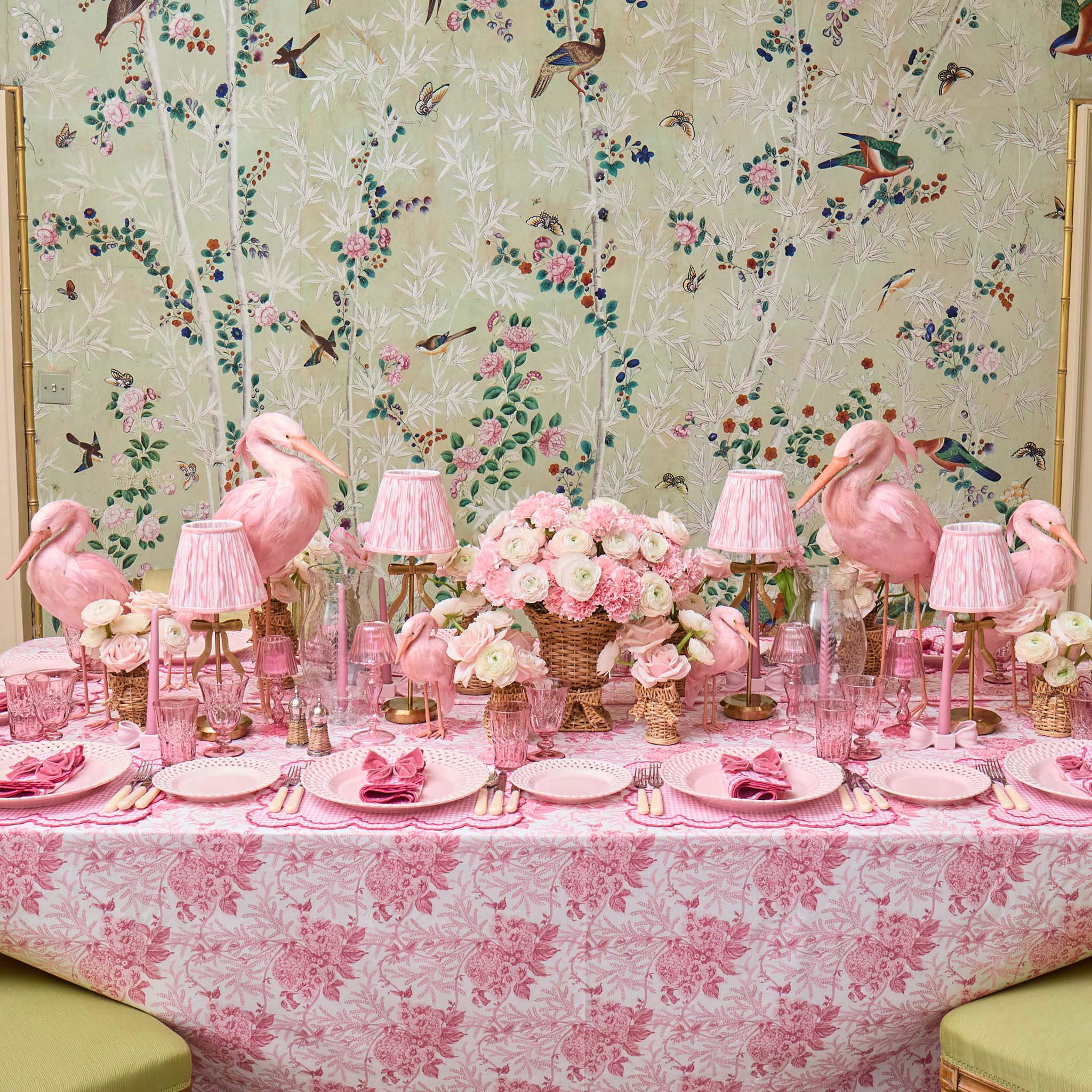 Petal Pink Lady Isabella's Garden Tablecloth