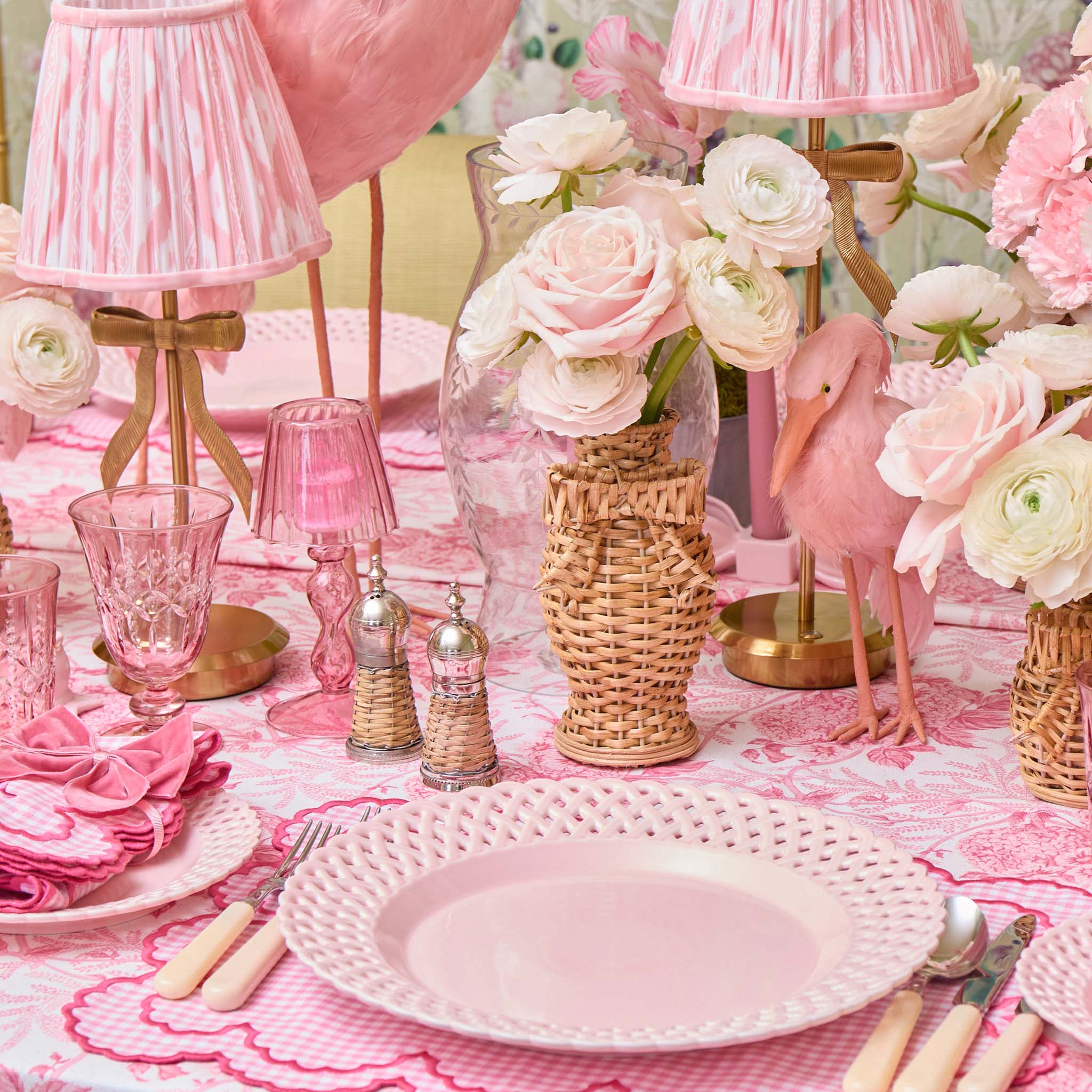 Rattan Bow Vases (Set of 3)