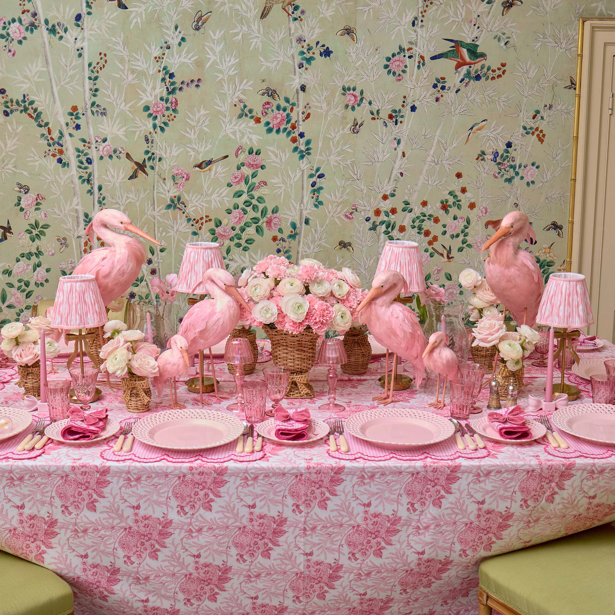 Charlotte Pink Gingham Napkins (Set of 4)