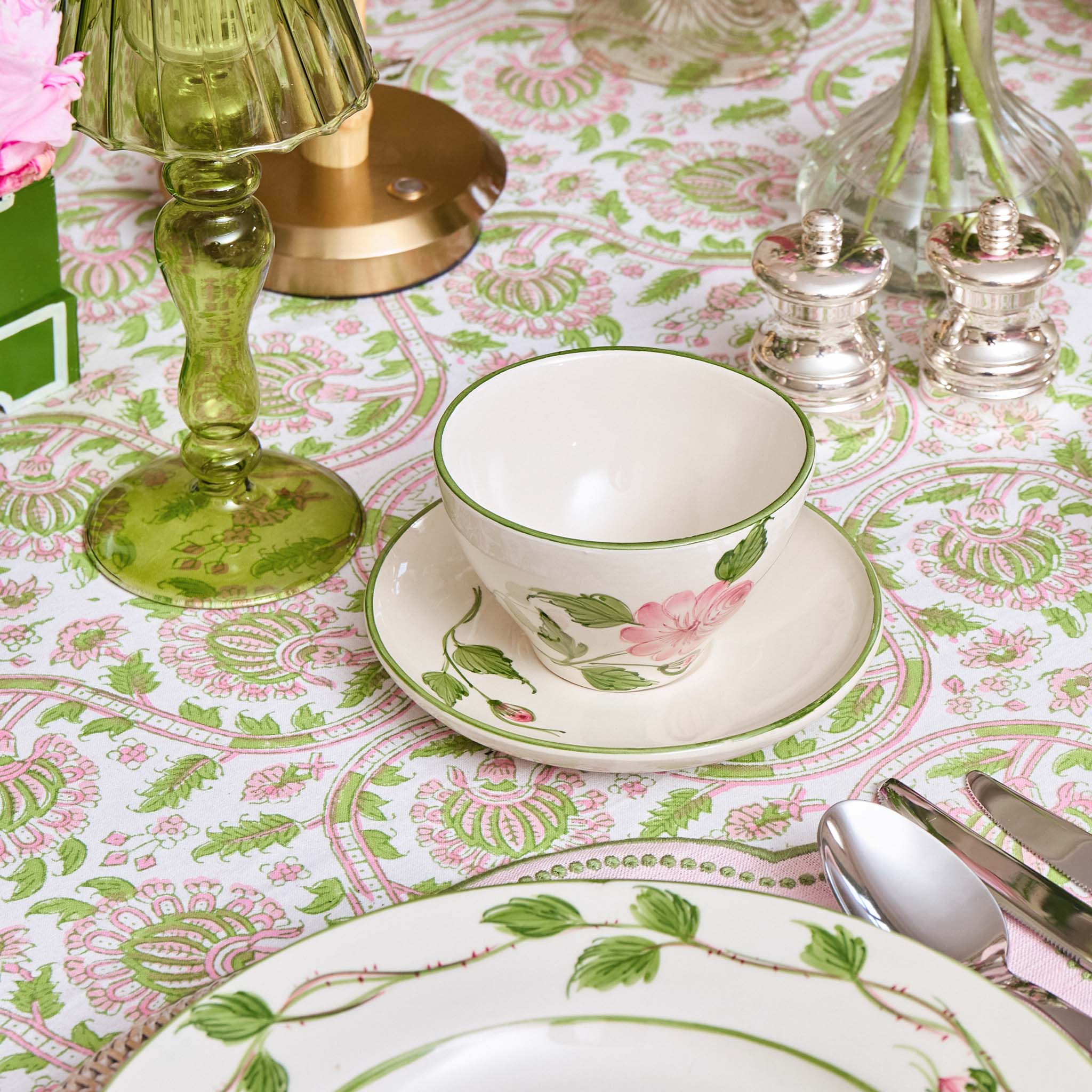 Rose Bud Tea Cup & Saucer