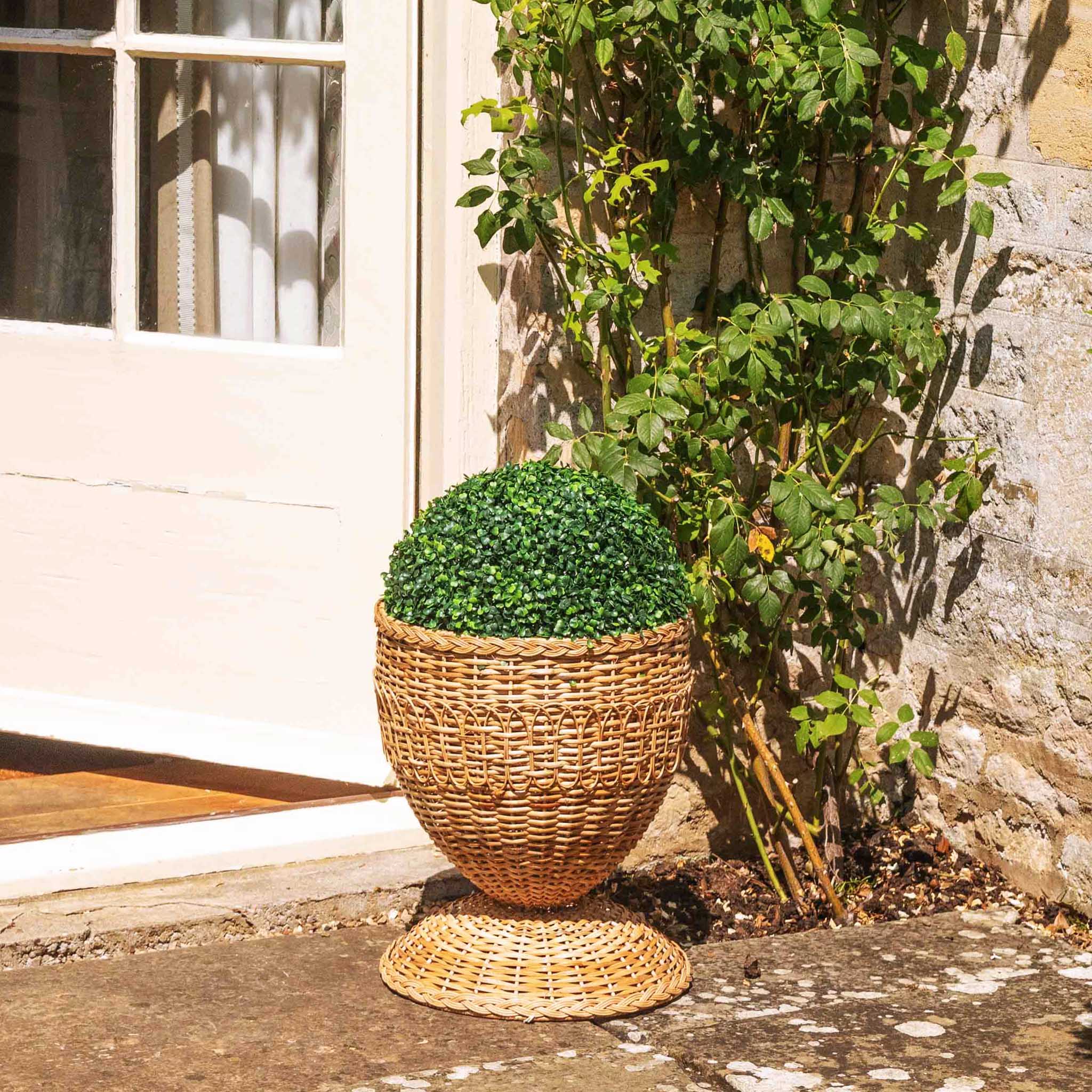 Rattan Braided Planter
