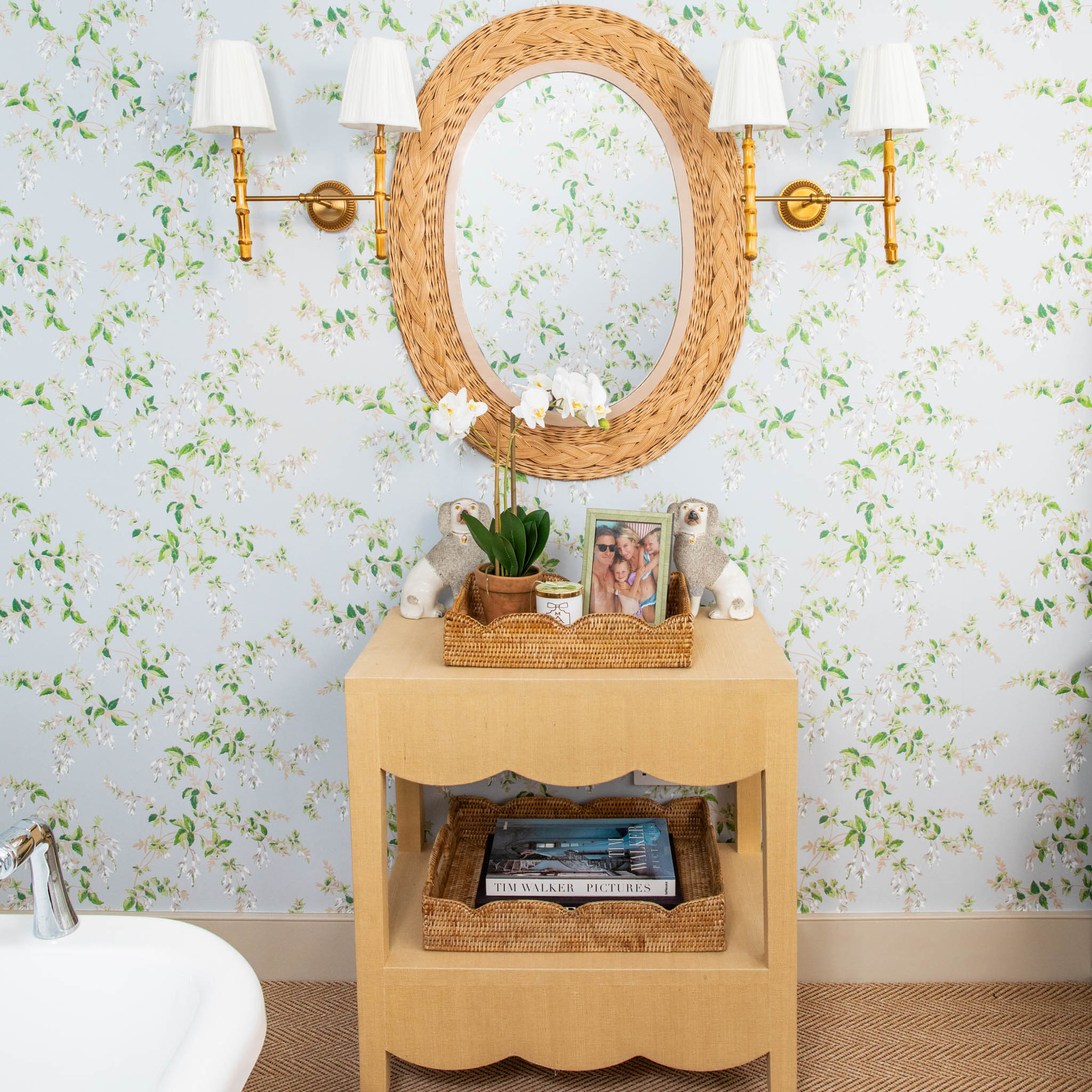 Natural Large Rattan Tray