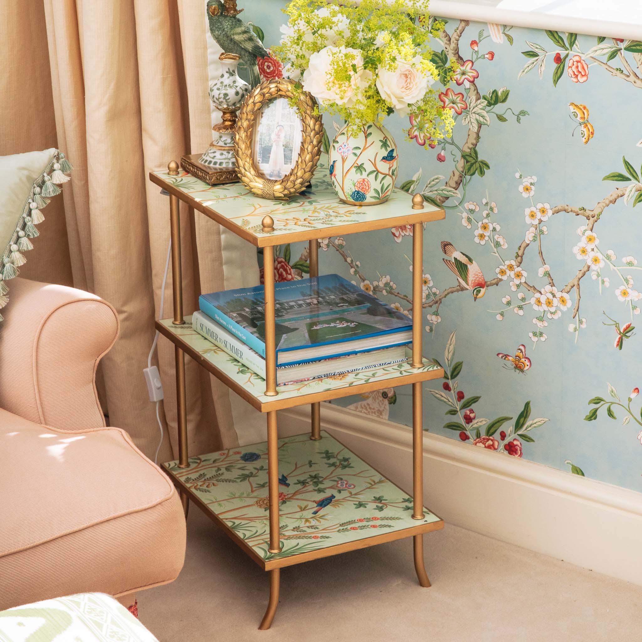 Chinoiserie Tole Side Table