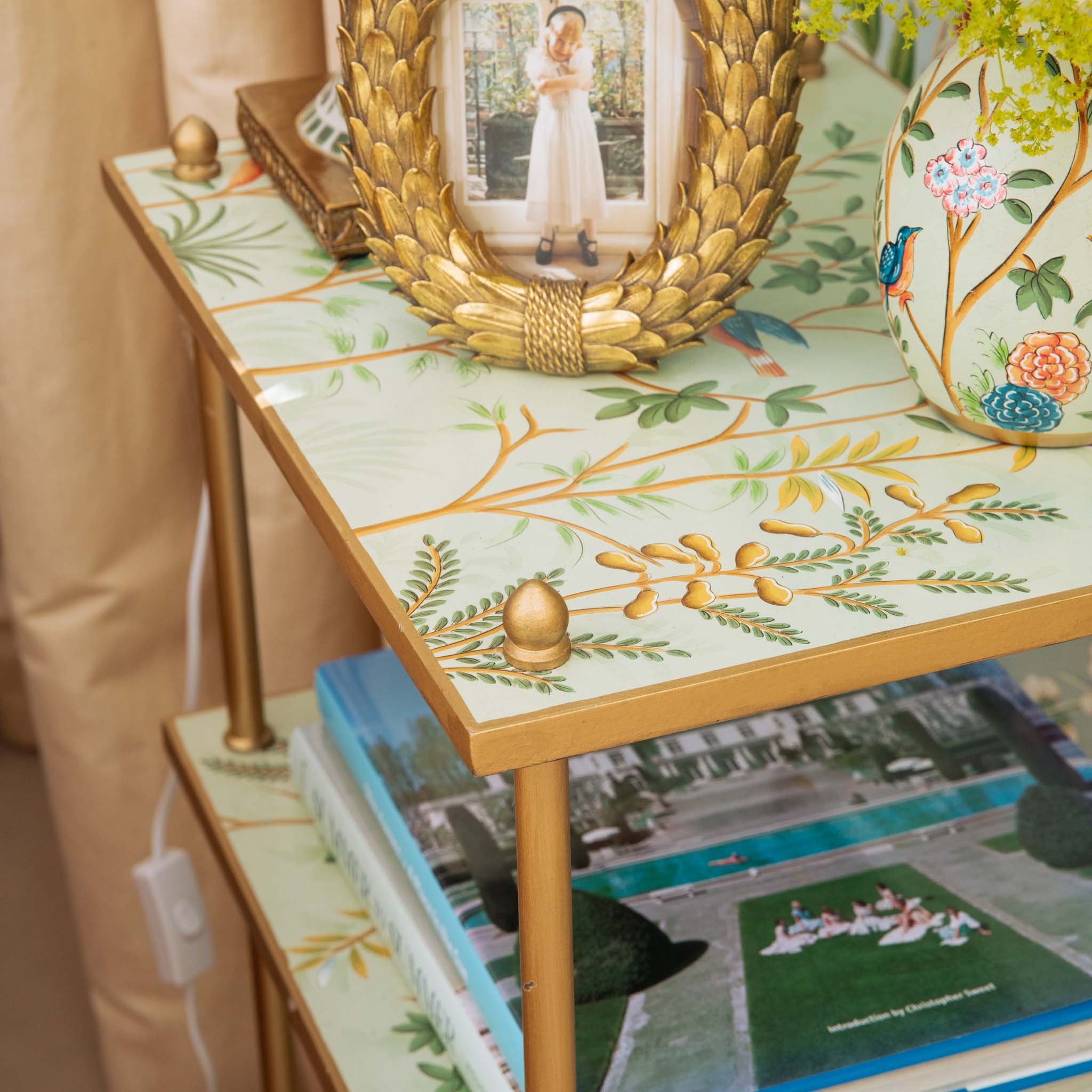 Chinoiserie Tole Side Table