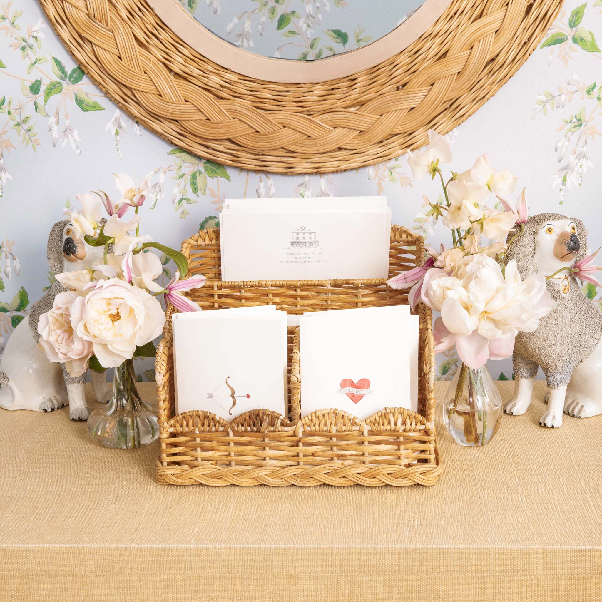 Rattan Braided Letter Rack