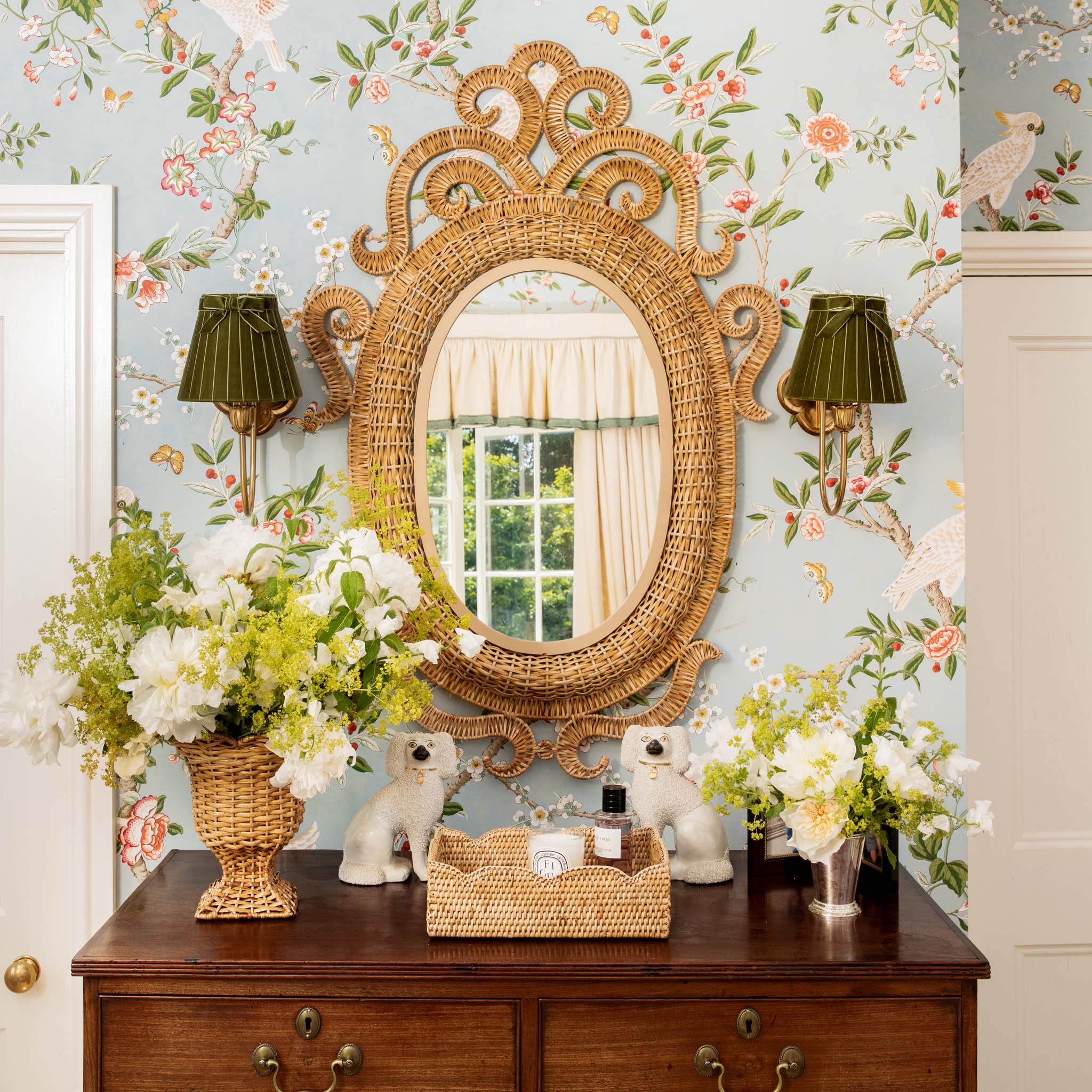 Medium Oval Grand Rattan Mirror