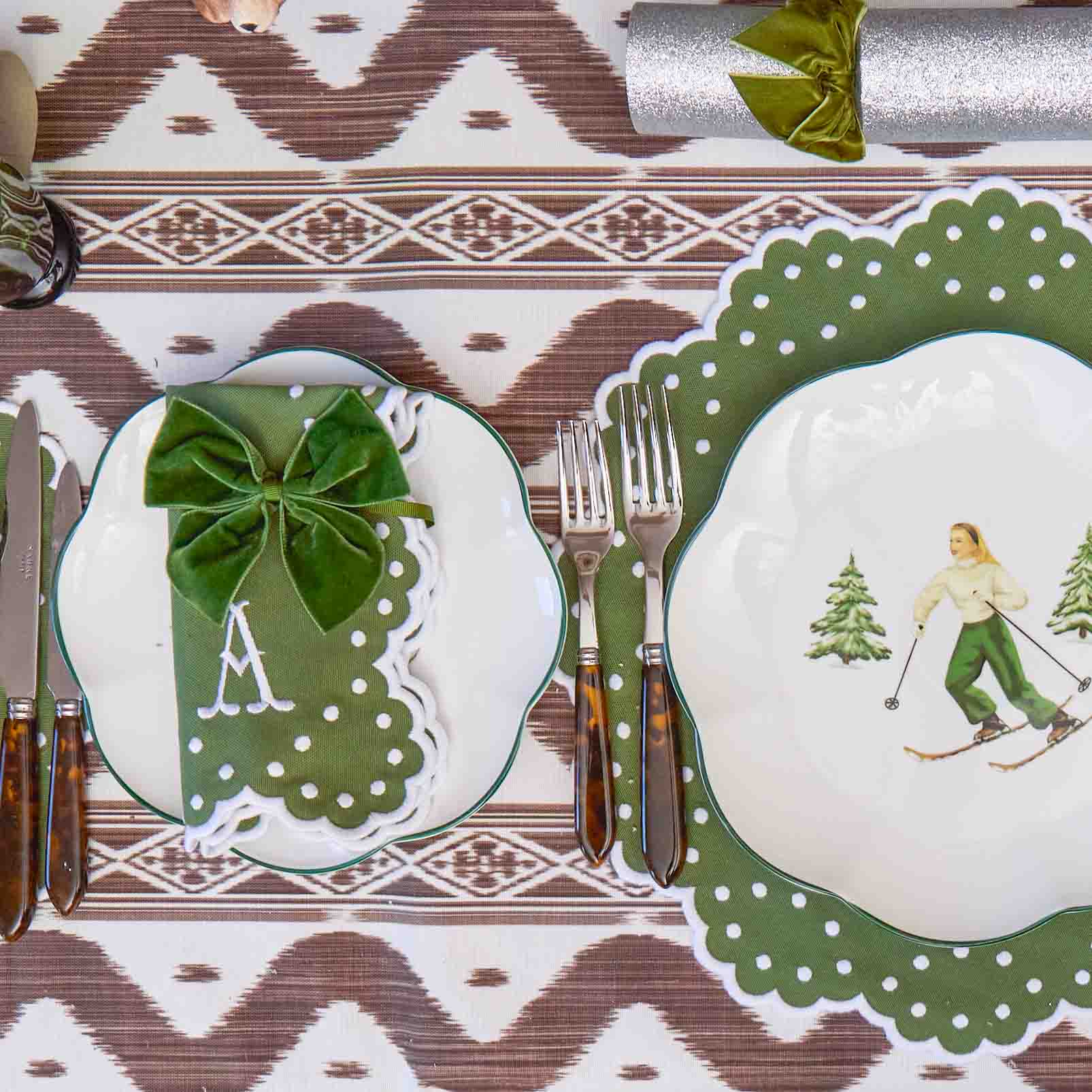 Esmerelda Green Placemats (Set of 4)