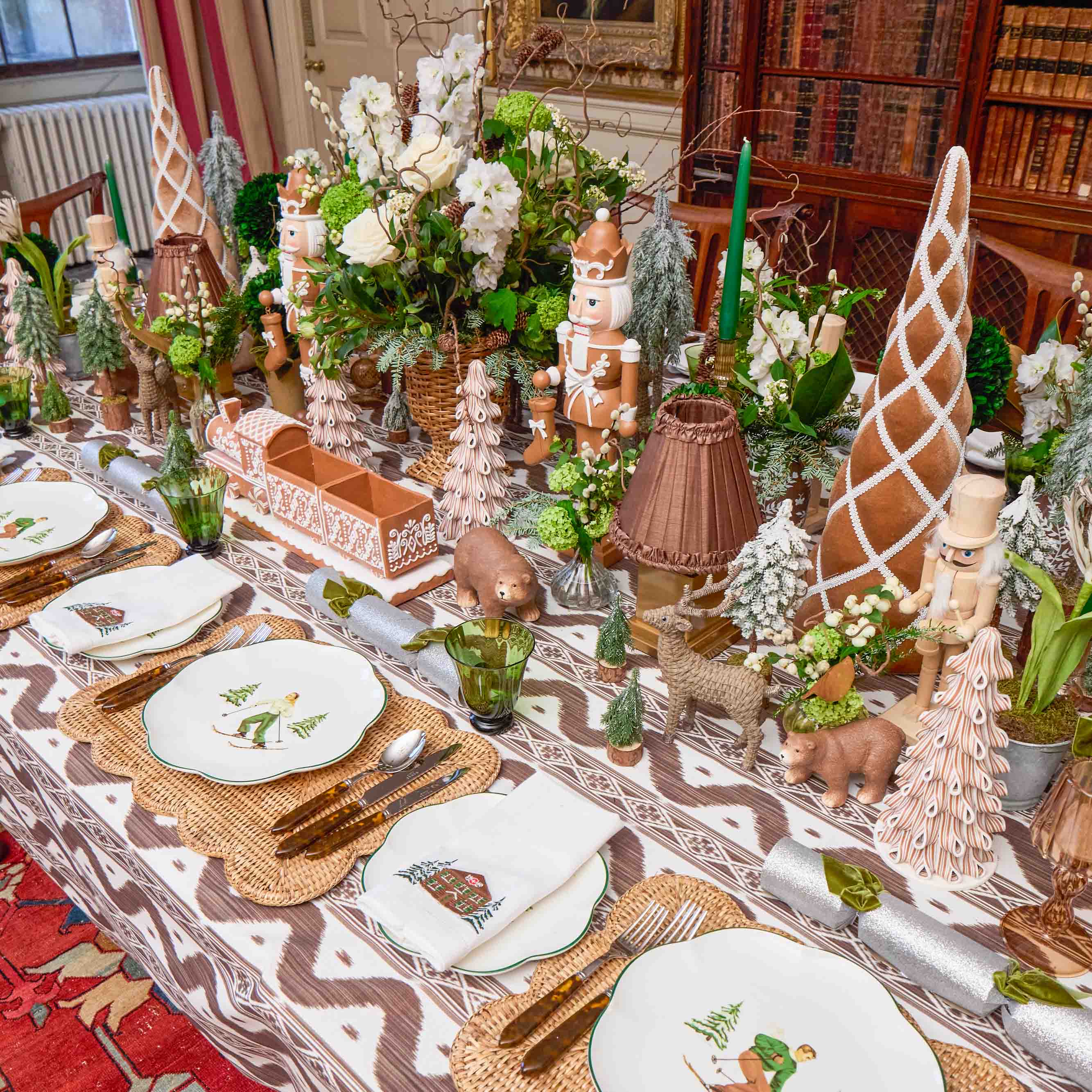 Gingerbread Candycane Christmas Trees (Pair)